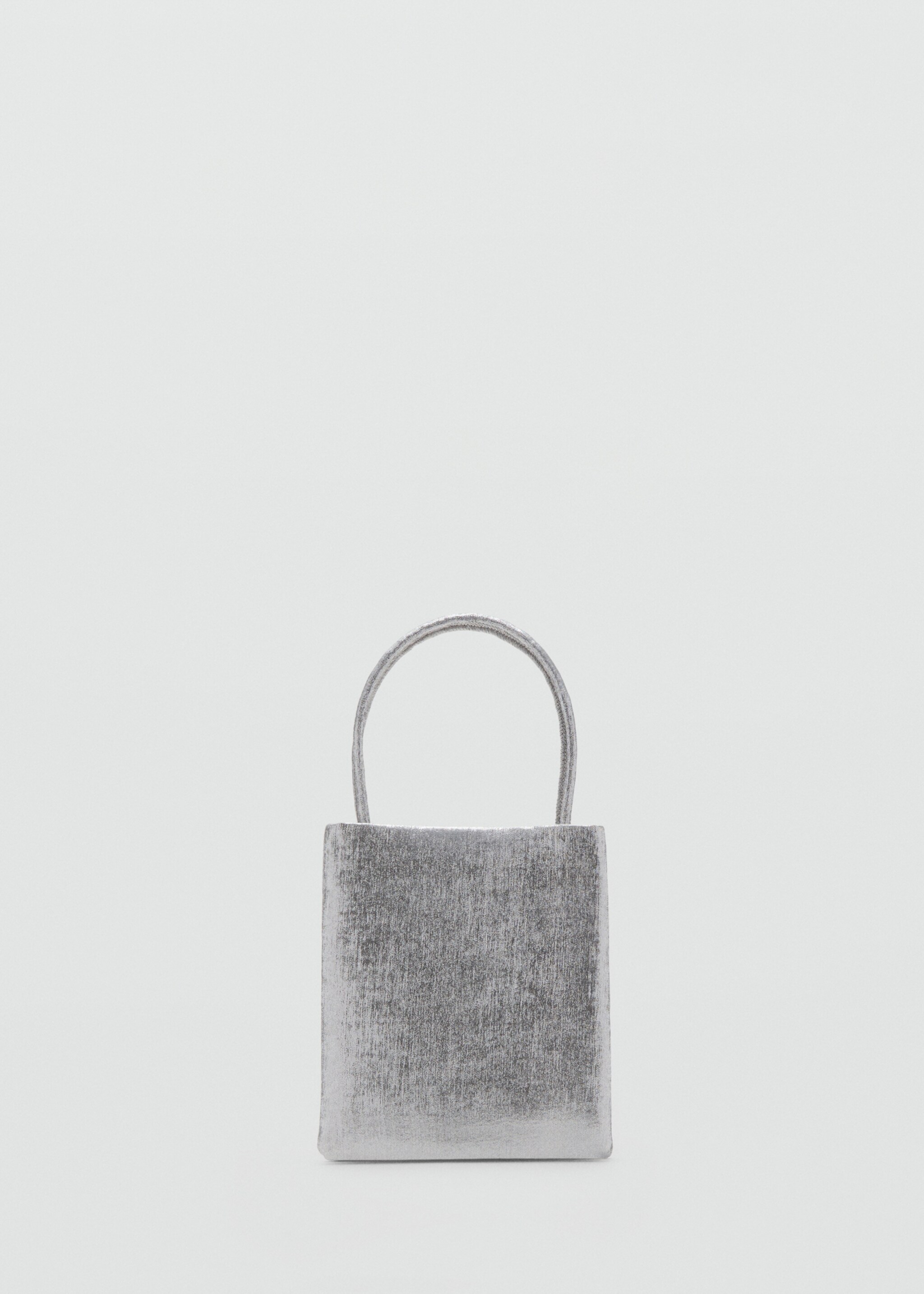 Mini shopper bag - Article without model, Silver. Ref: 27091298-00.