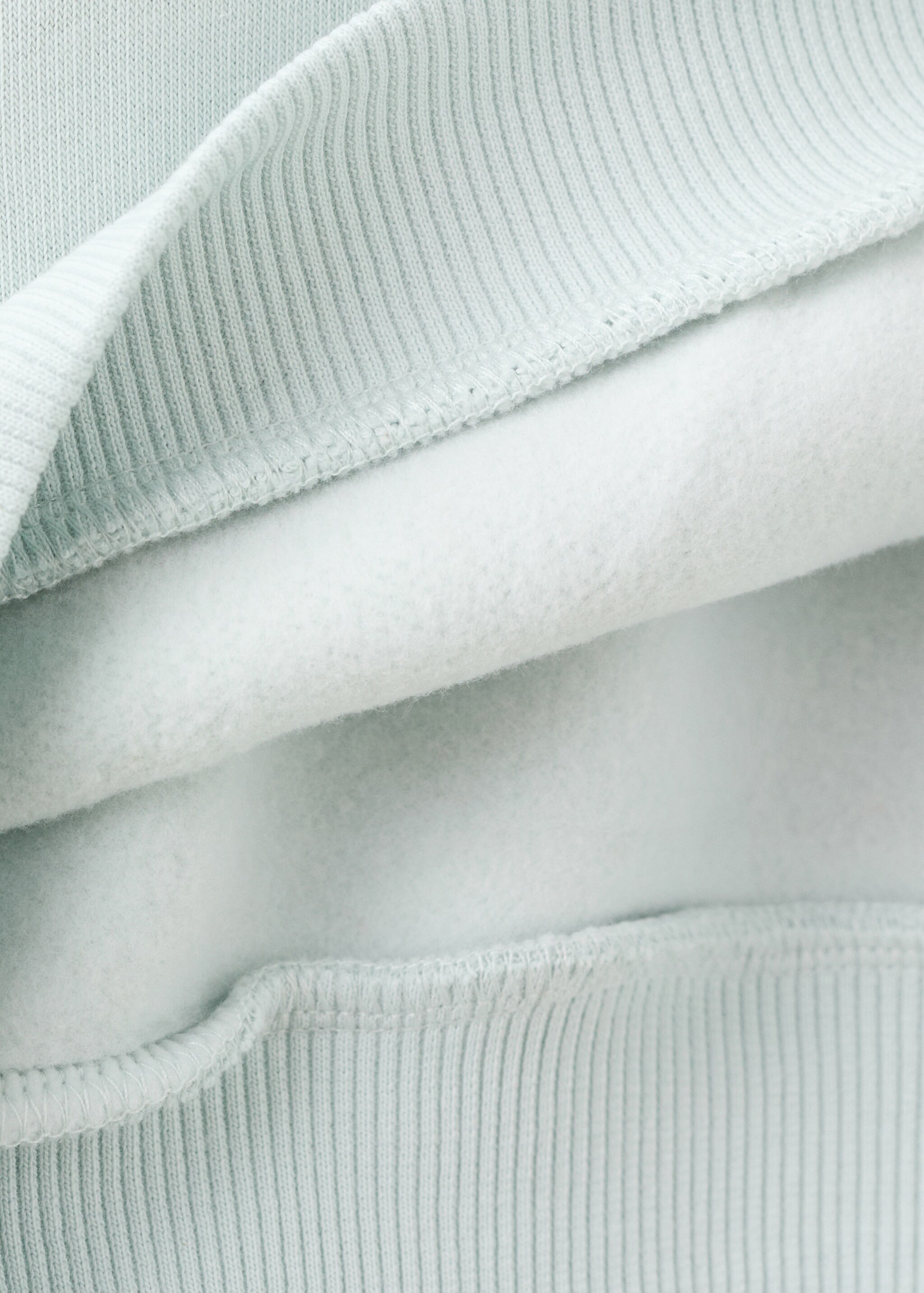 Bead detail sweatshirt - Details of the article 0, Aqua Green. Ref: 27091301-00.