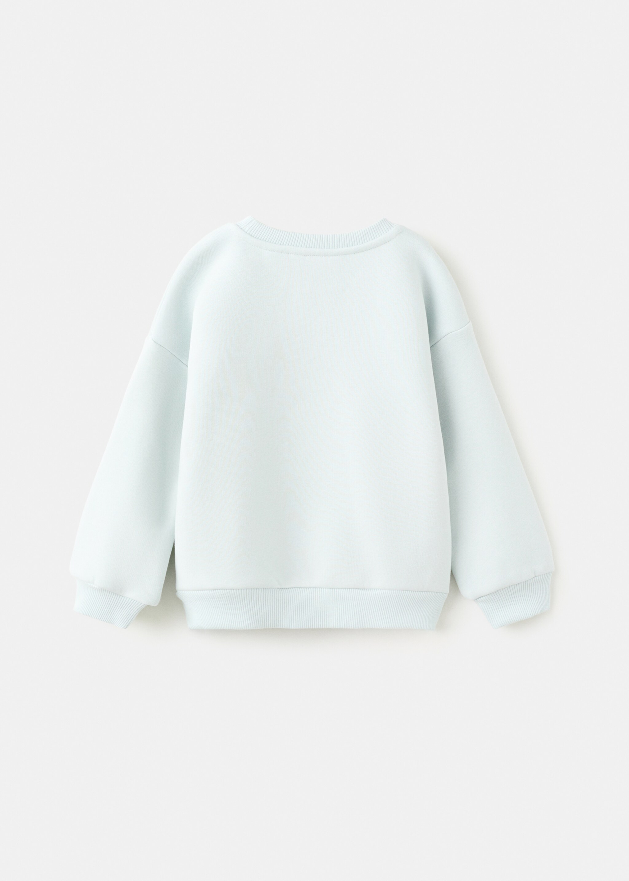 Bead detail sweatshirt - Reverse of the article, Aqua Green. Ref: 27091301-00.