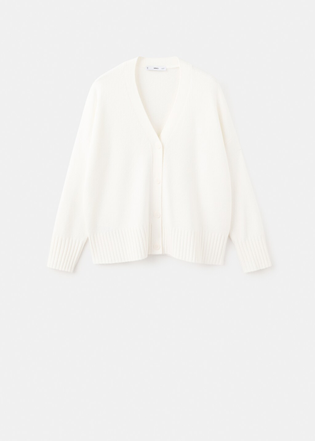 Mango V-neck knitted cardigan