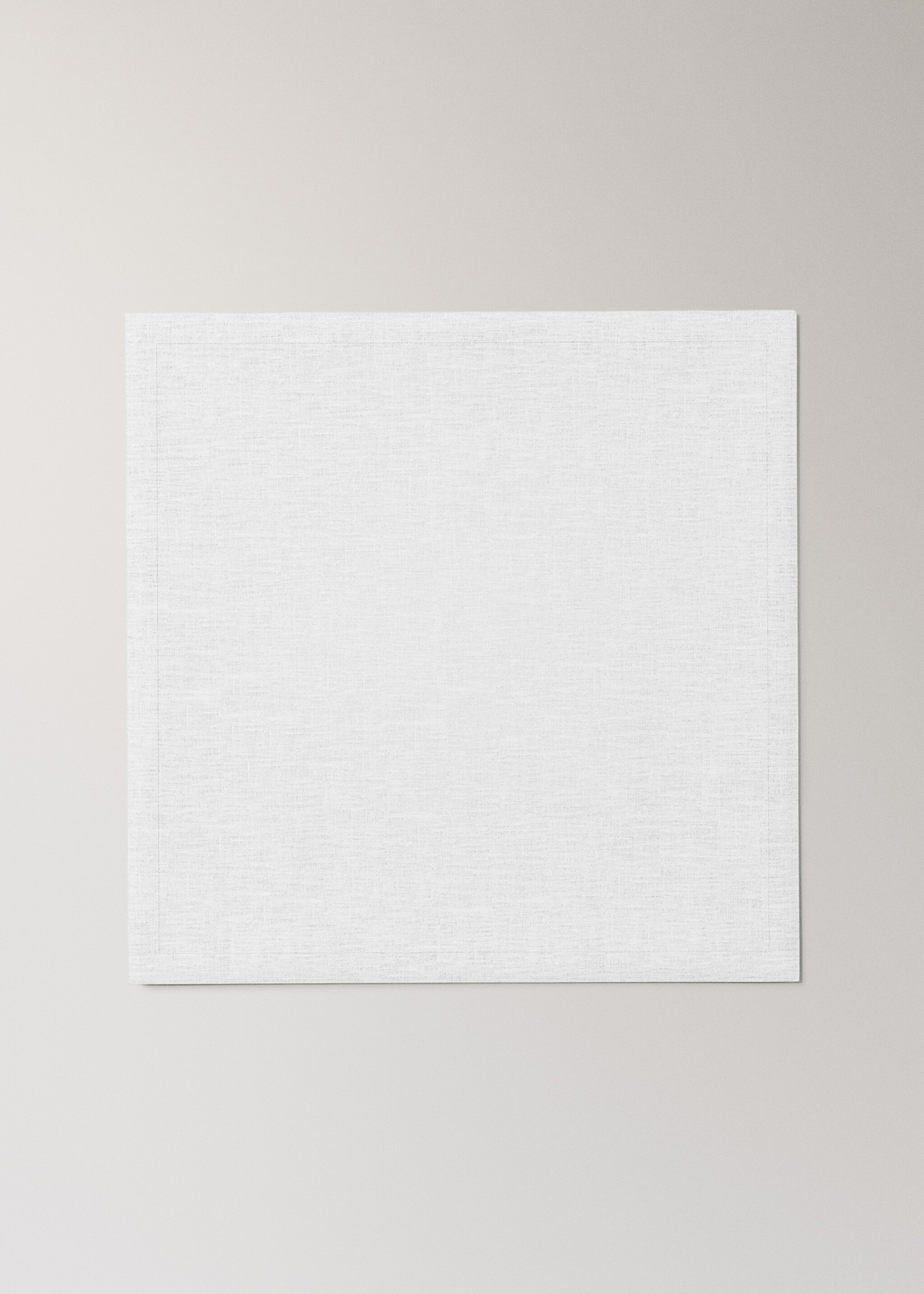 Serviettes de table 100 % lin - Article sans modèle, Blanc. Ref: 27091304-00.