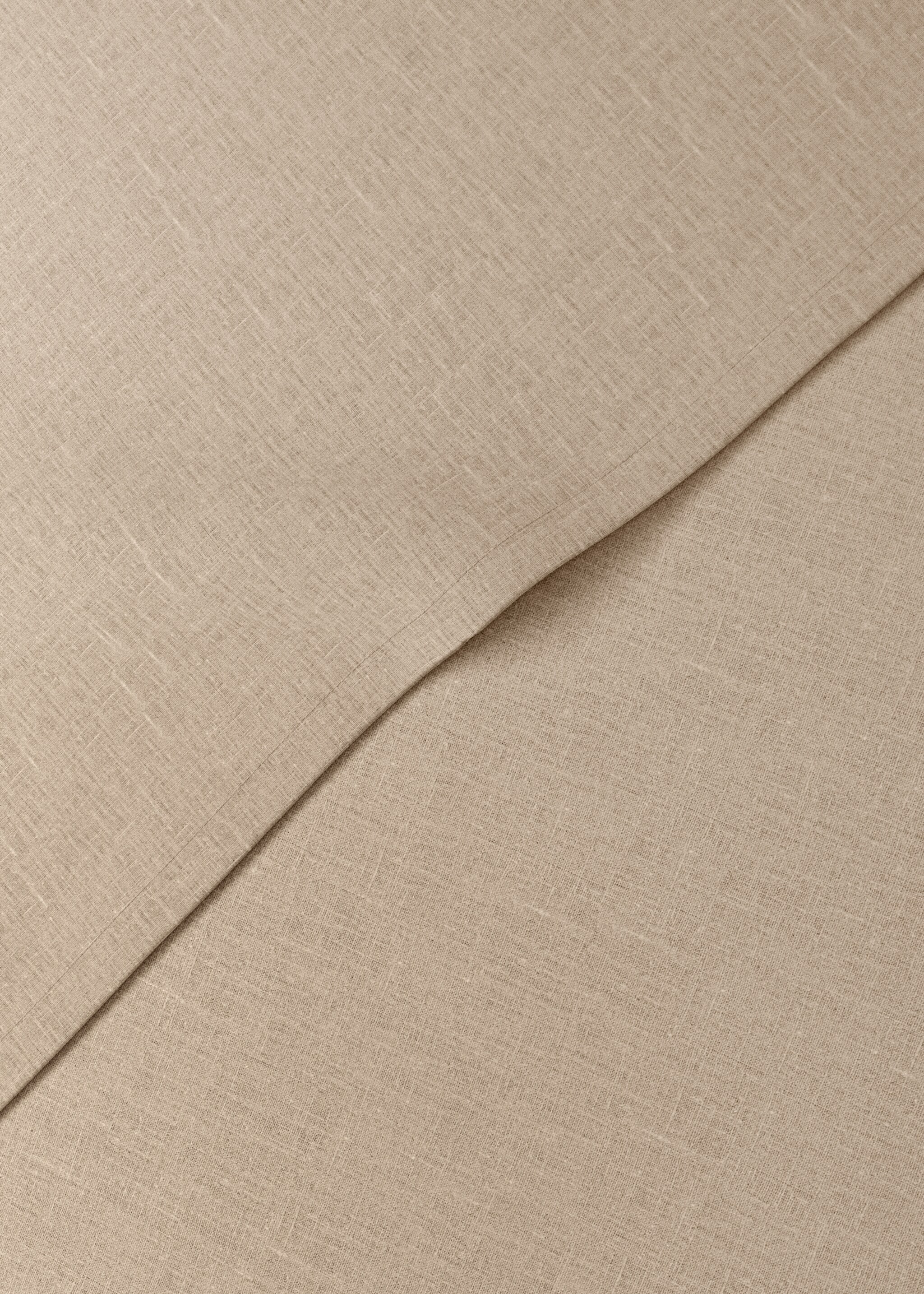 100% Leinen-Servietten - Detail des Artikels 2, Sandfarben. Ref: 27091304-00.