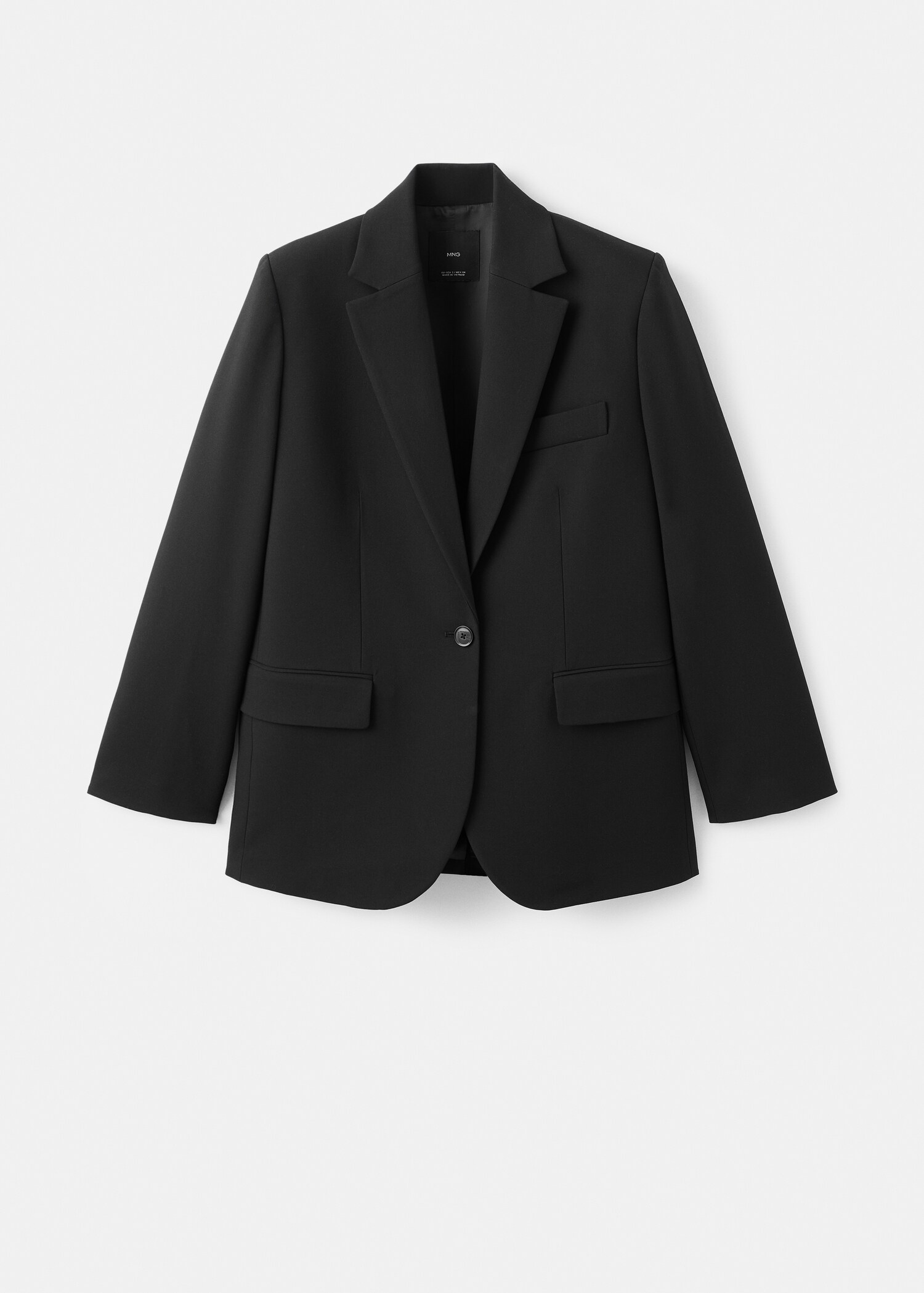 Straight suit jacket with lapel pockets - Article without model