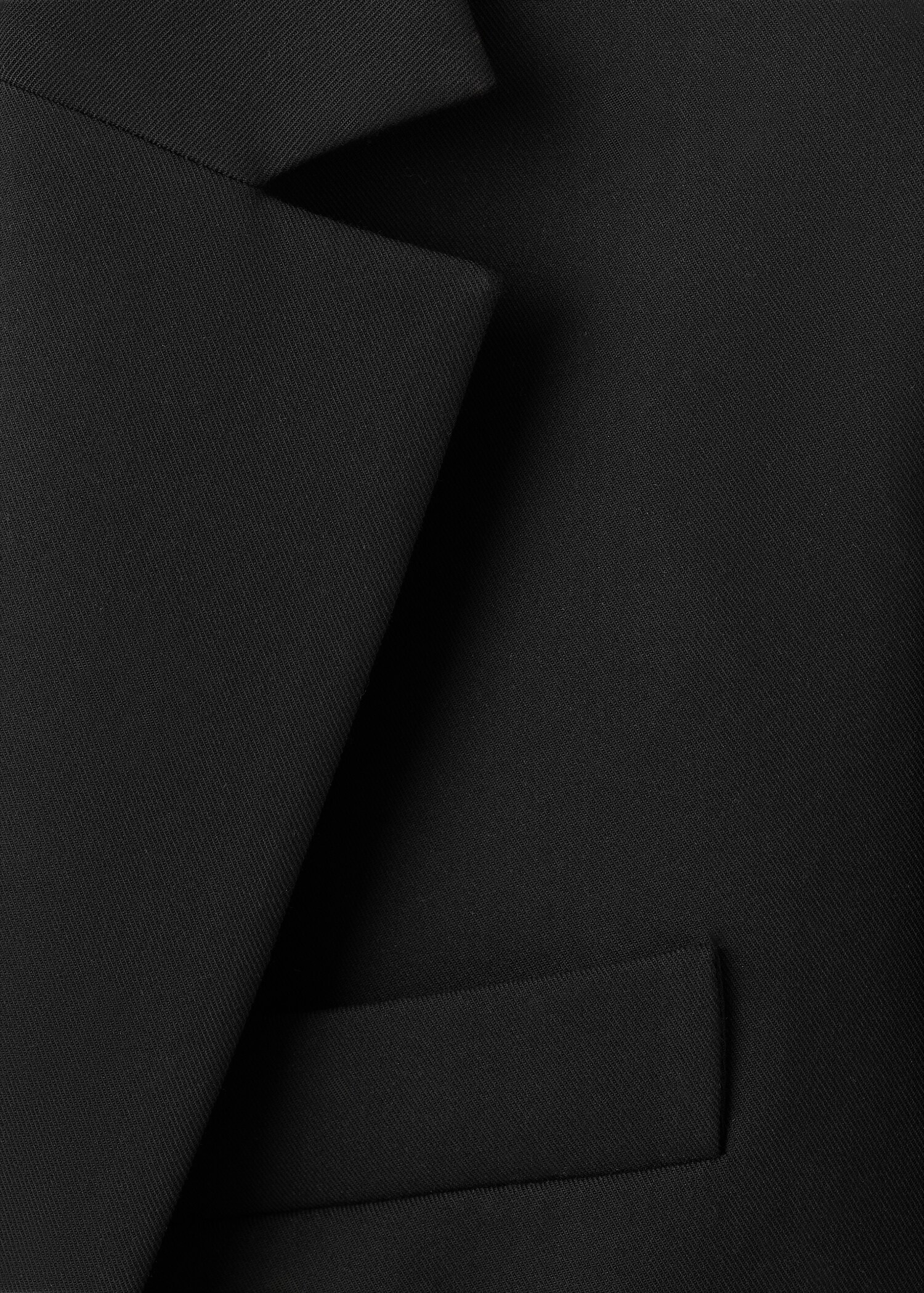 Straight suit jacket with lapel pockets - Details of the article 0