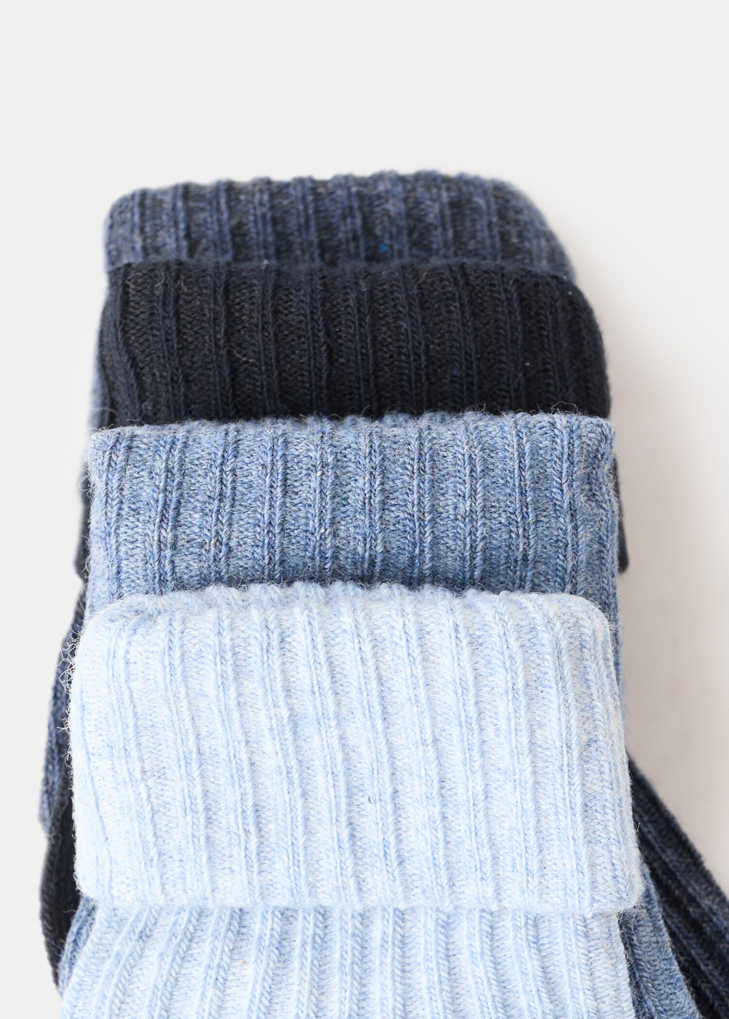 4 pack ribbed socks - Reverse of the article