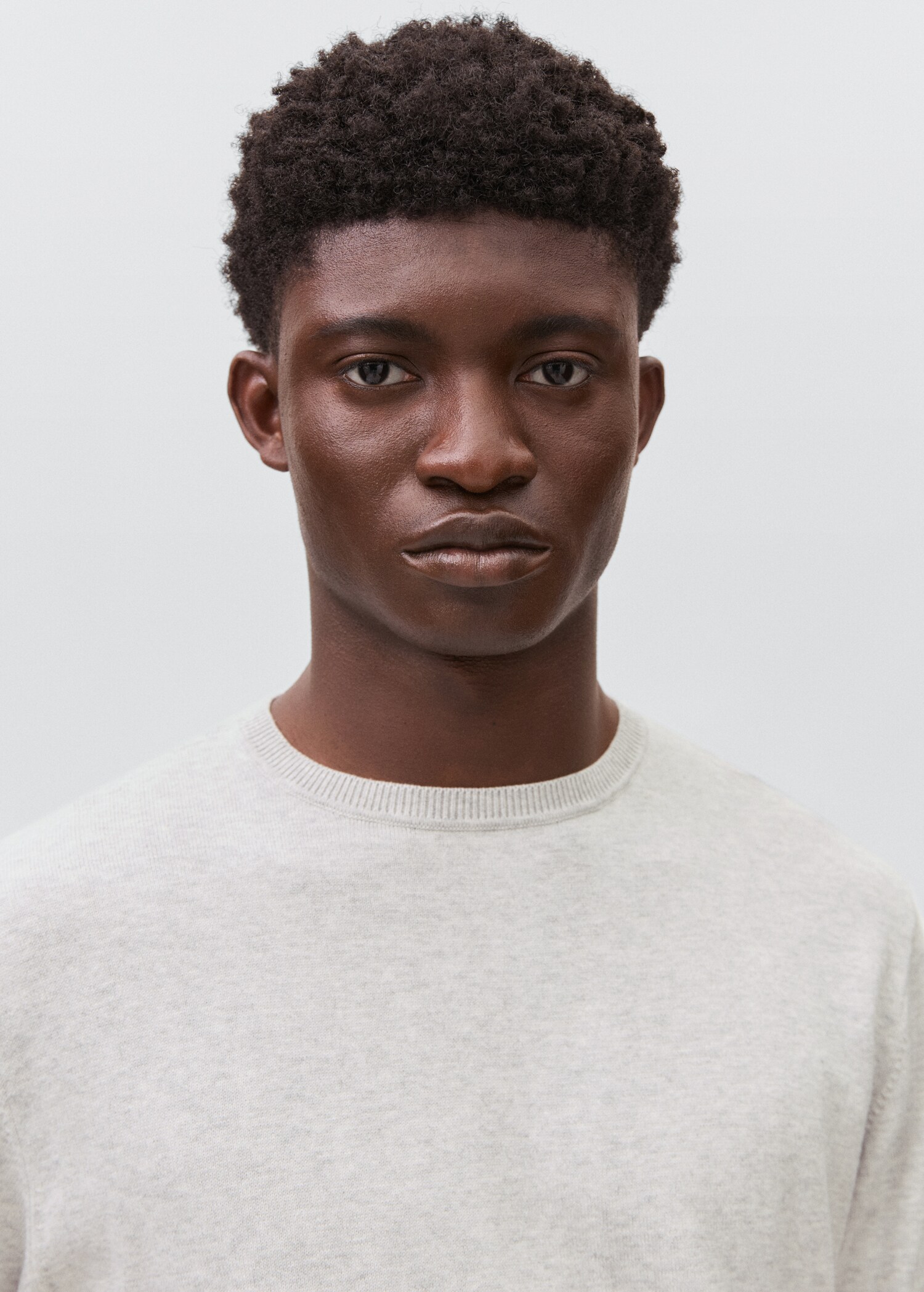 Knitted cotton sweater - Details of the article 1