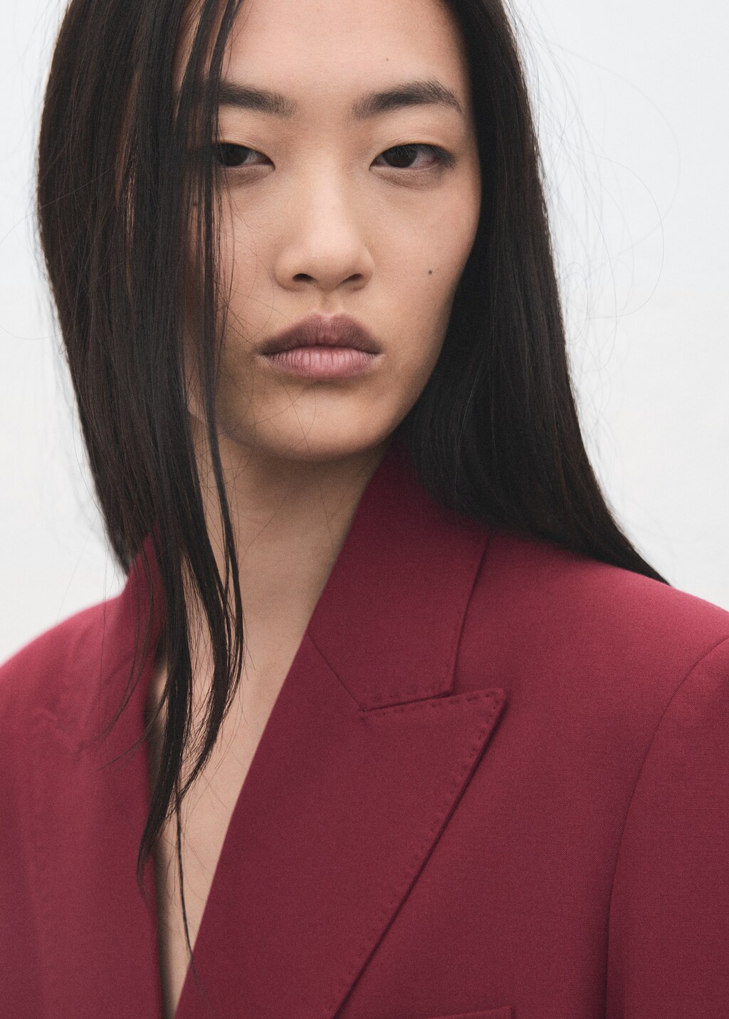 Mango Double-breasted suit blazer thumbnail