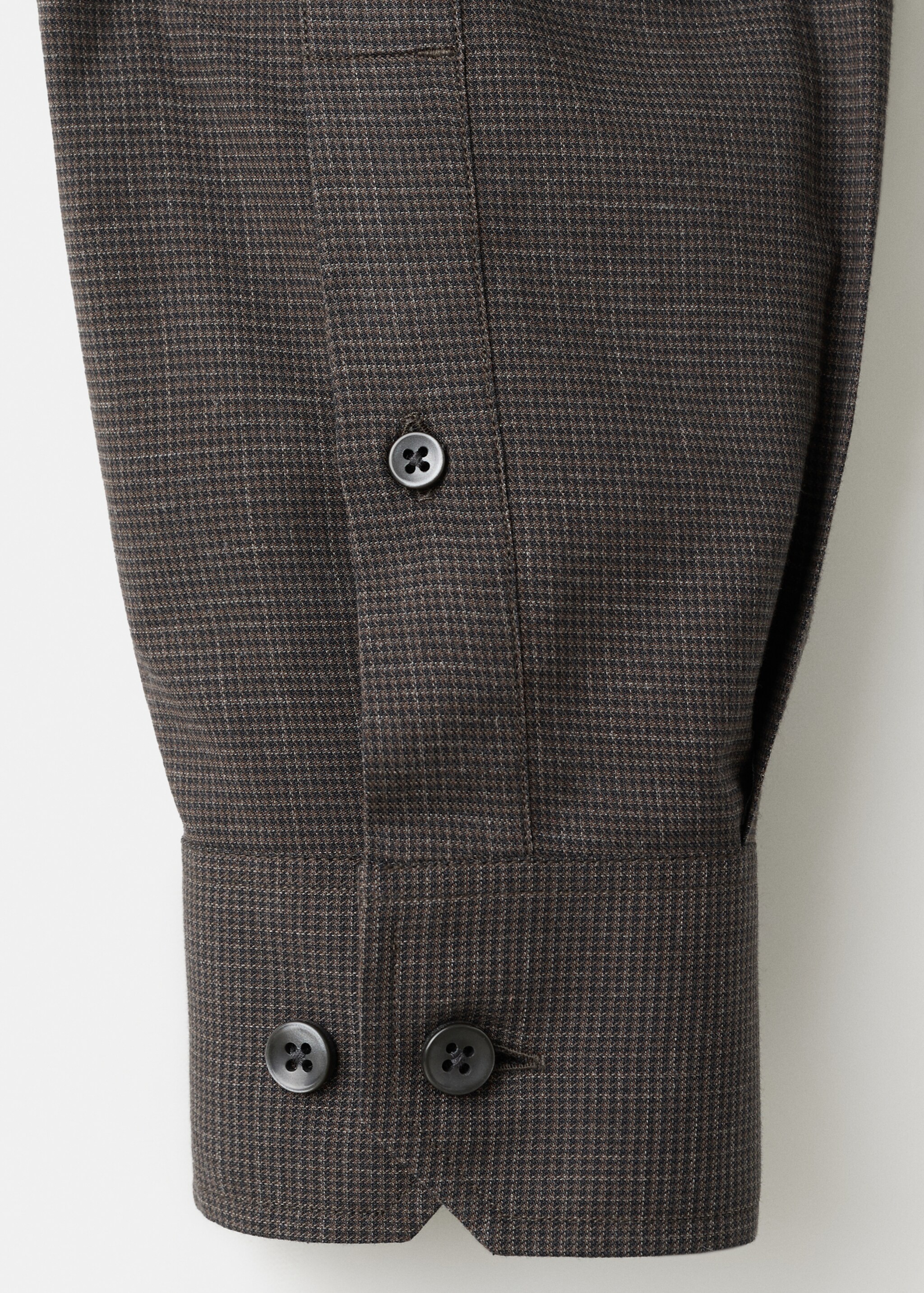 قميص مخطط من القطن 100% بتفصيلة عادية - تفاصيل المنتج 0, بني. Ref: 27091314-00.