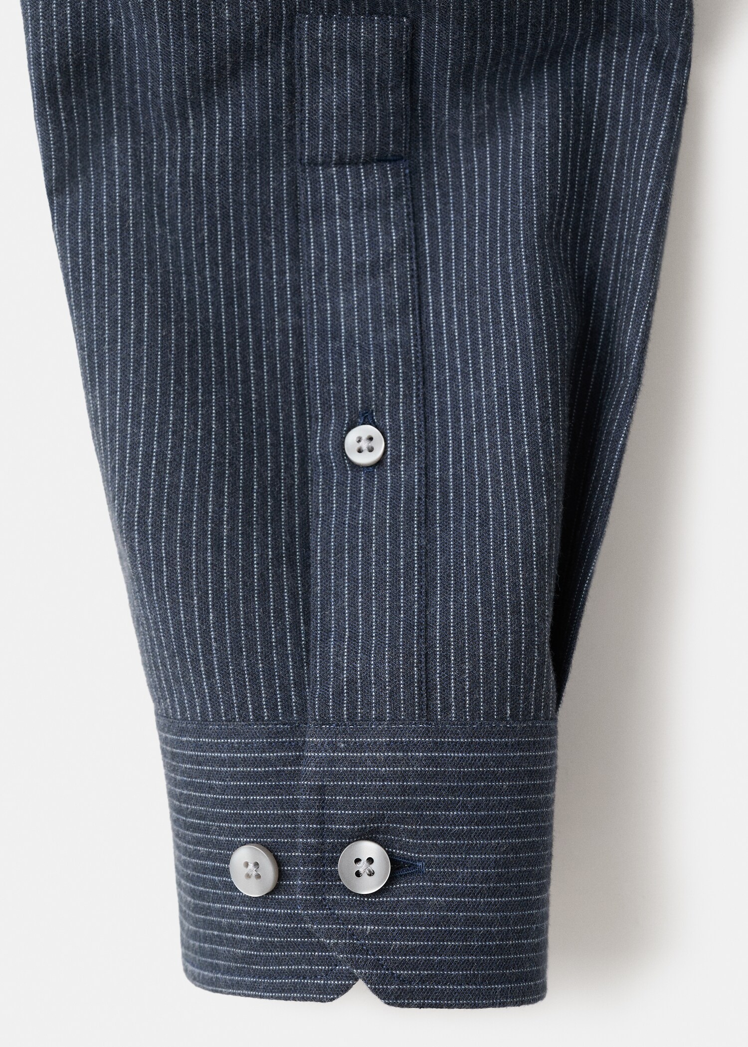 قميص مخطط من القطن 100% بتفصيلة عادية - تفاصيل المنتج 0