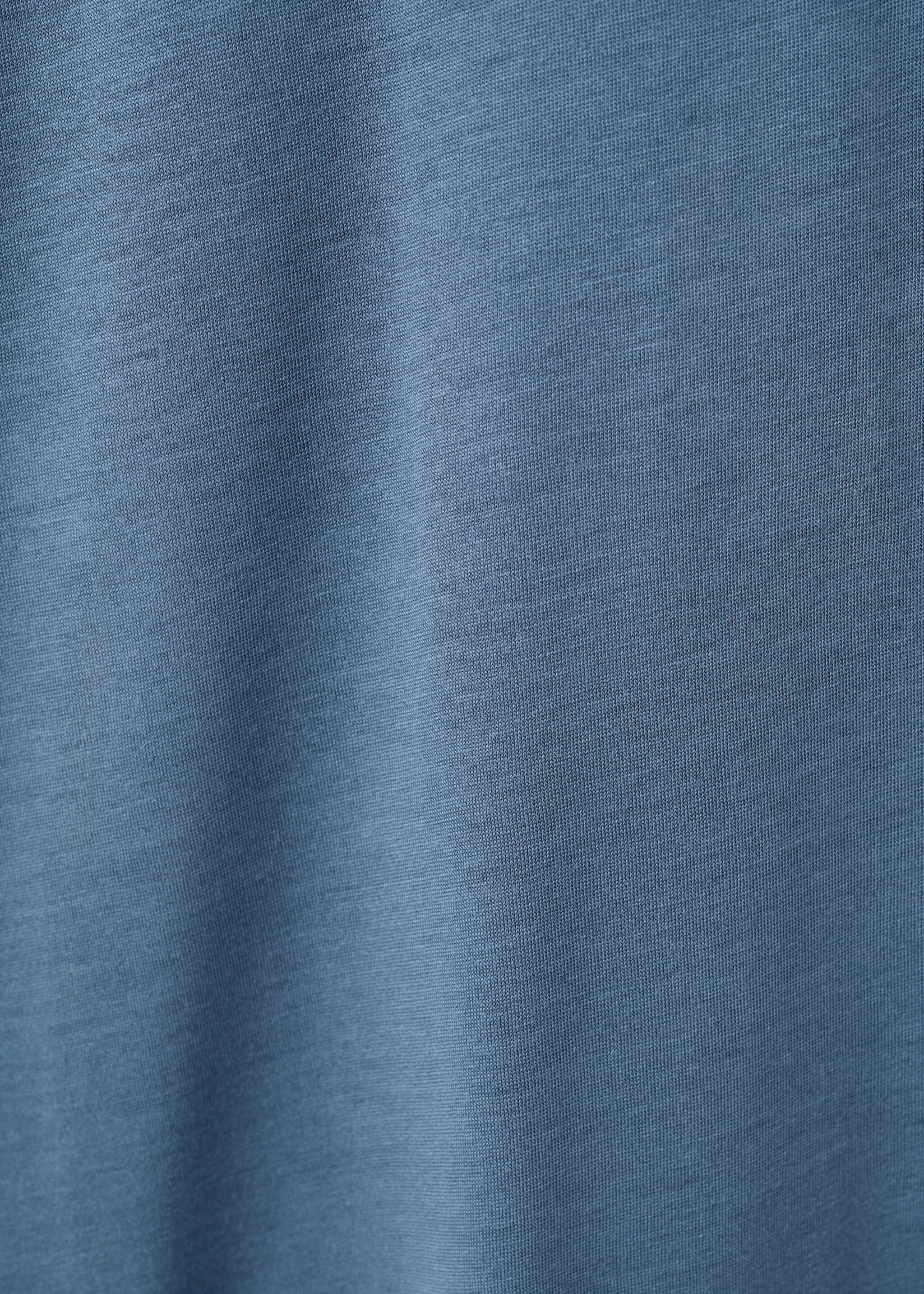 Micro-modal nightgown with straps - Details of the article 8, Blue. Ref: 27091319-00.