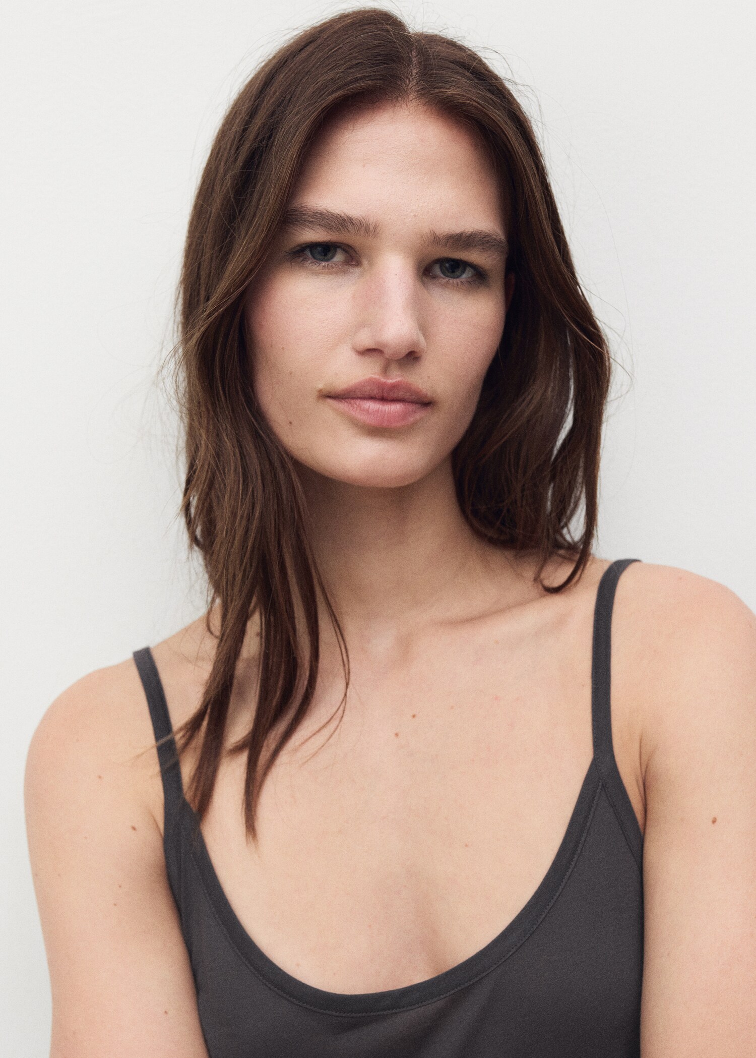 Micro-modal nightgown with straps - Details of the article 1