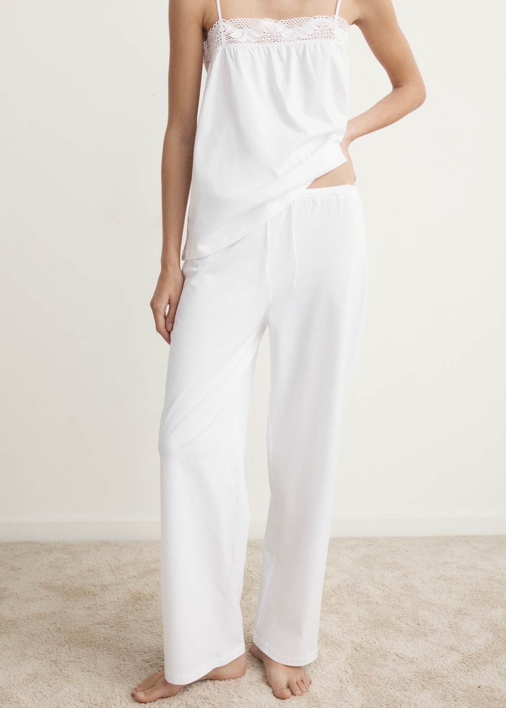 Long cotton pajama pants