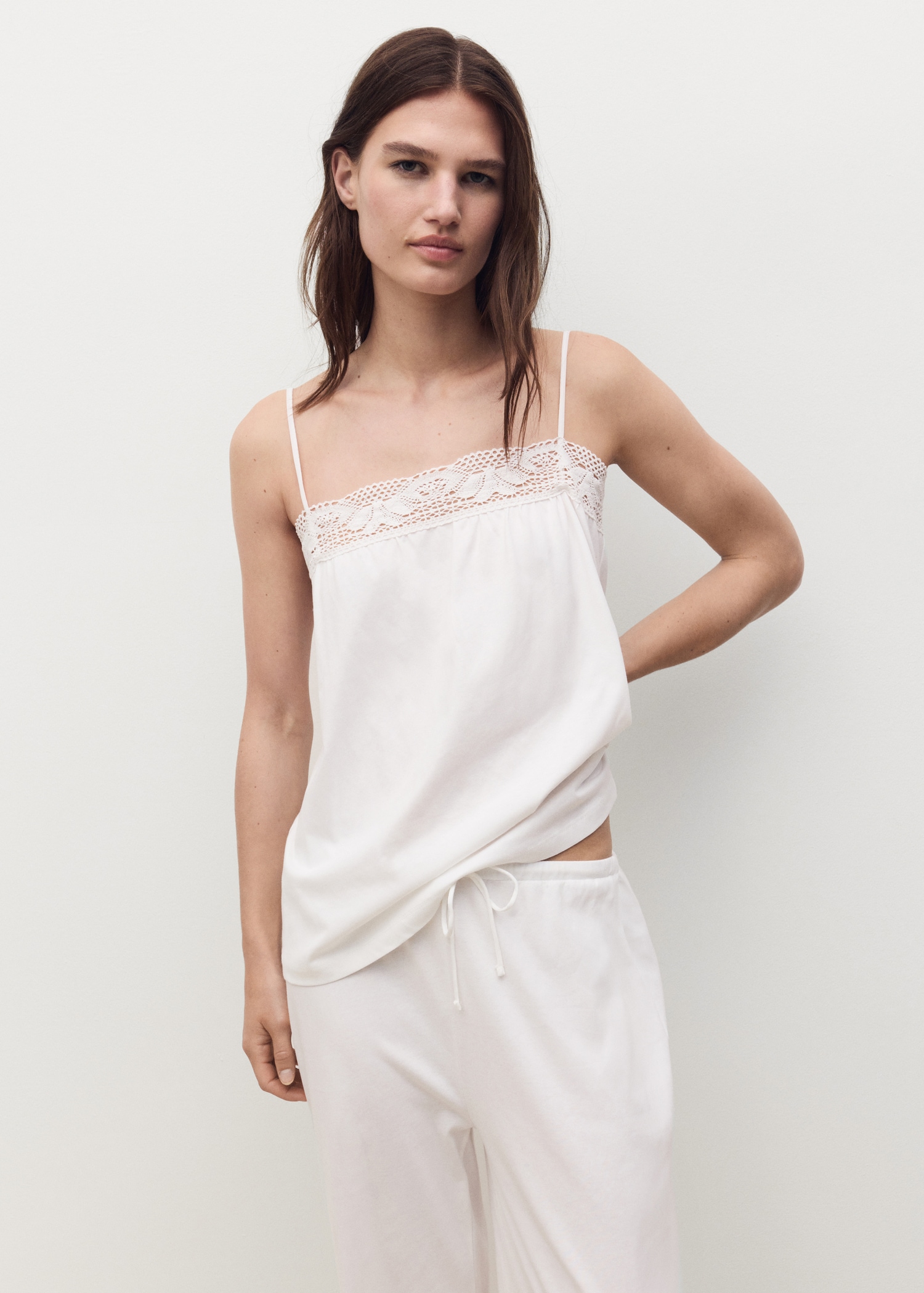 Pantalón pijama largo algodón - Detalle del artículo 1