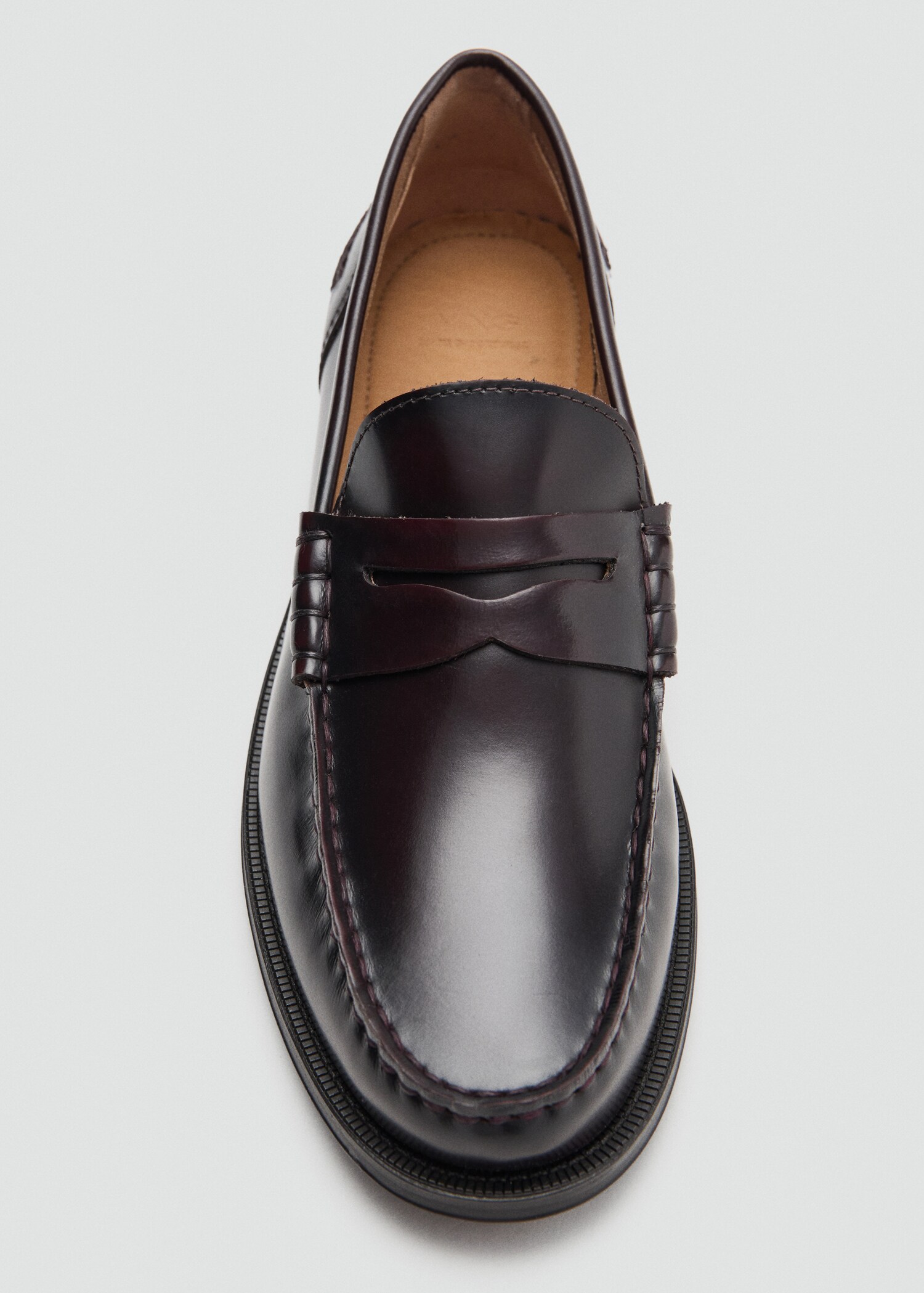 Mocassins découpe cuir effet patiné - Détail de l'article 2