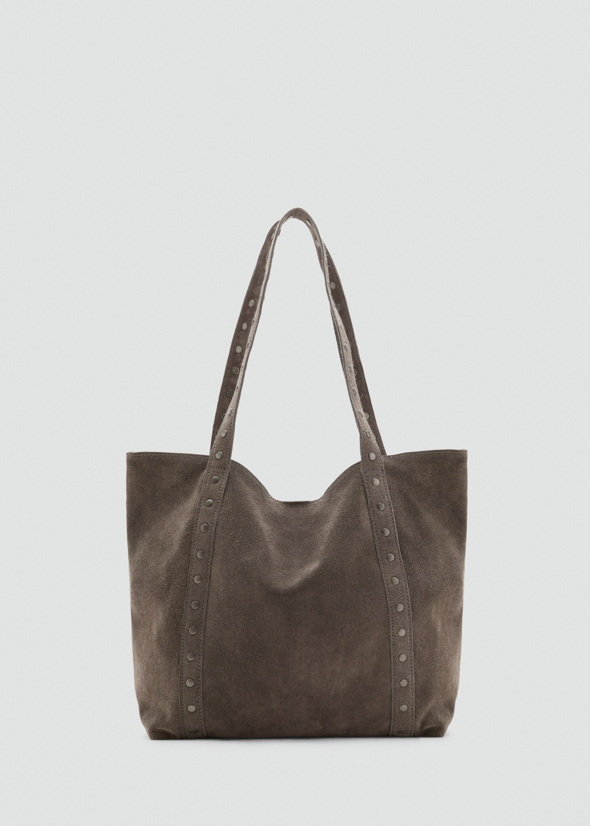 Bolso tote serraje - Artículo sin modelo, Gris. Ref: 27091325-00.