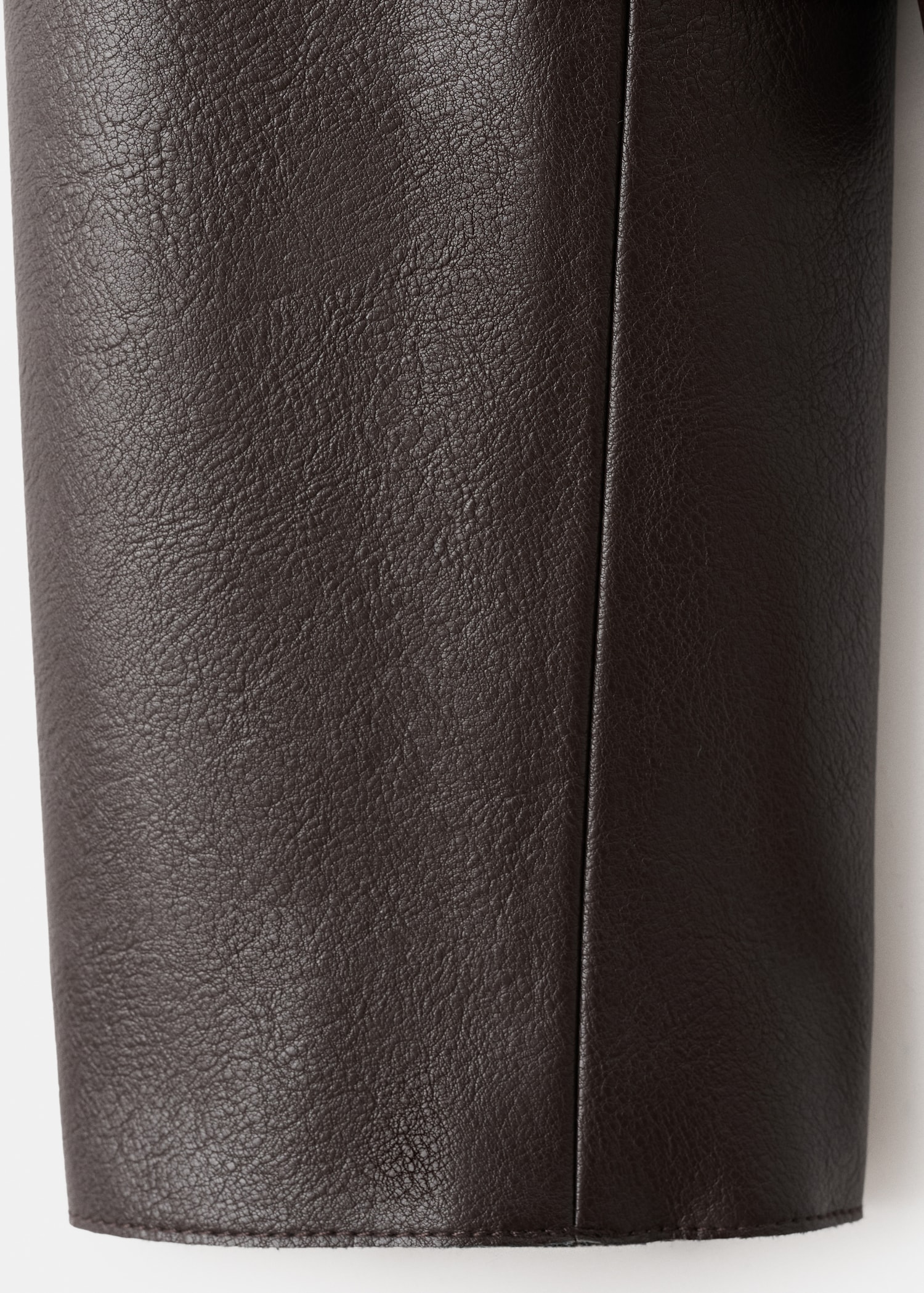 Faux-leather jacket with pockets - Details of the article 0