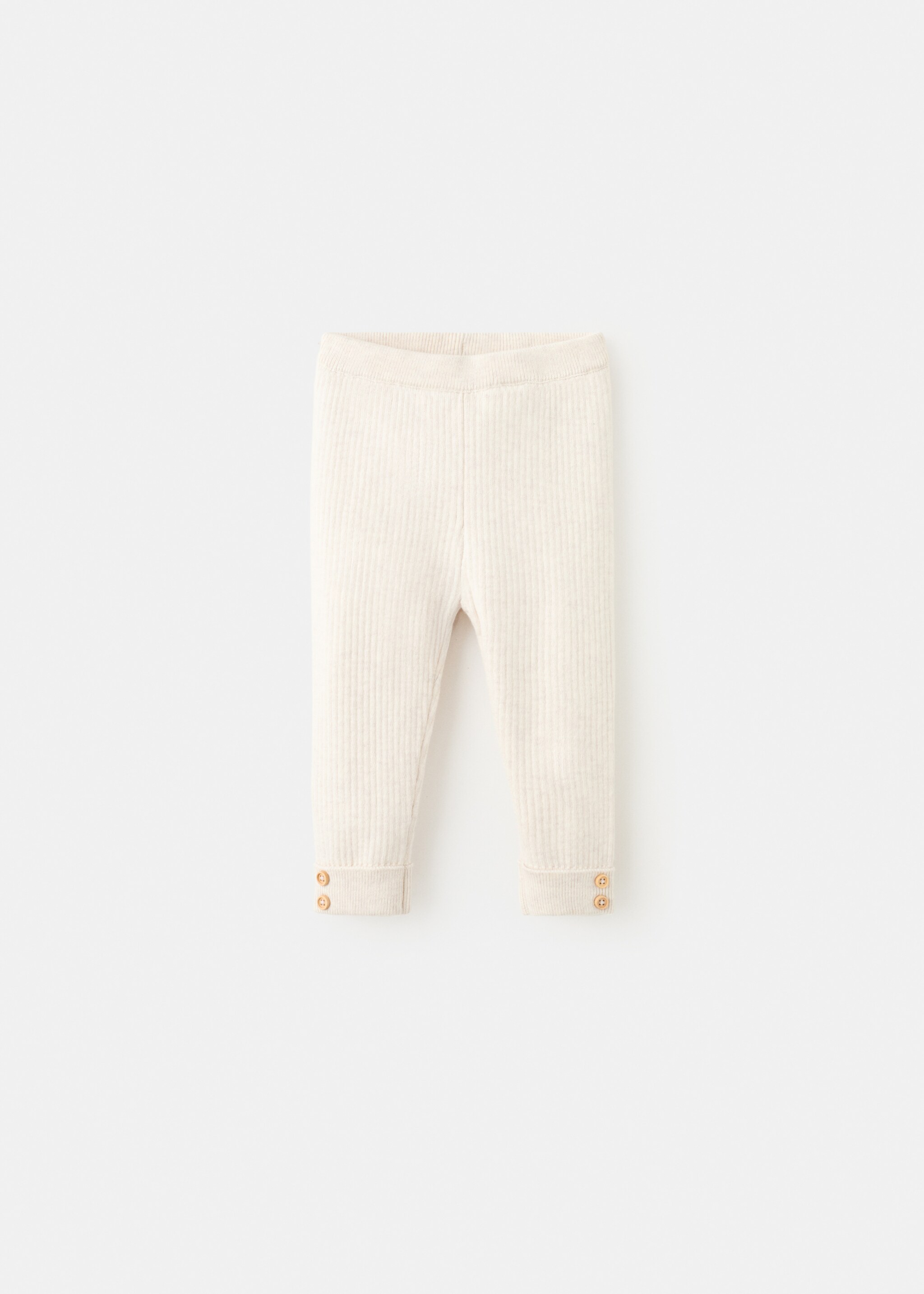 Stripes knitted leggings - Article without model, Sand. Ref: 27091331-00.