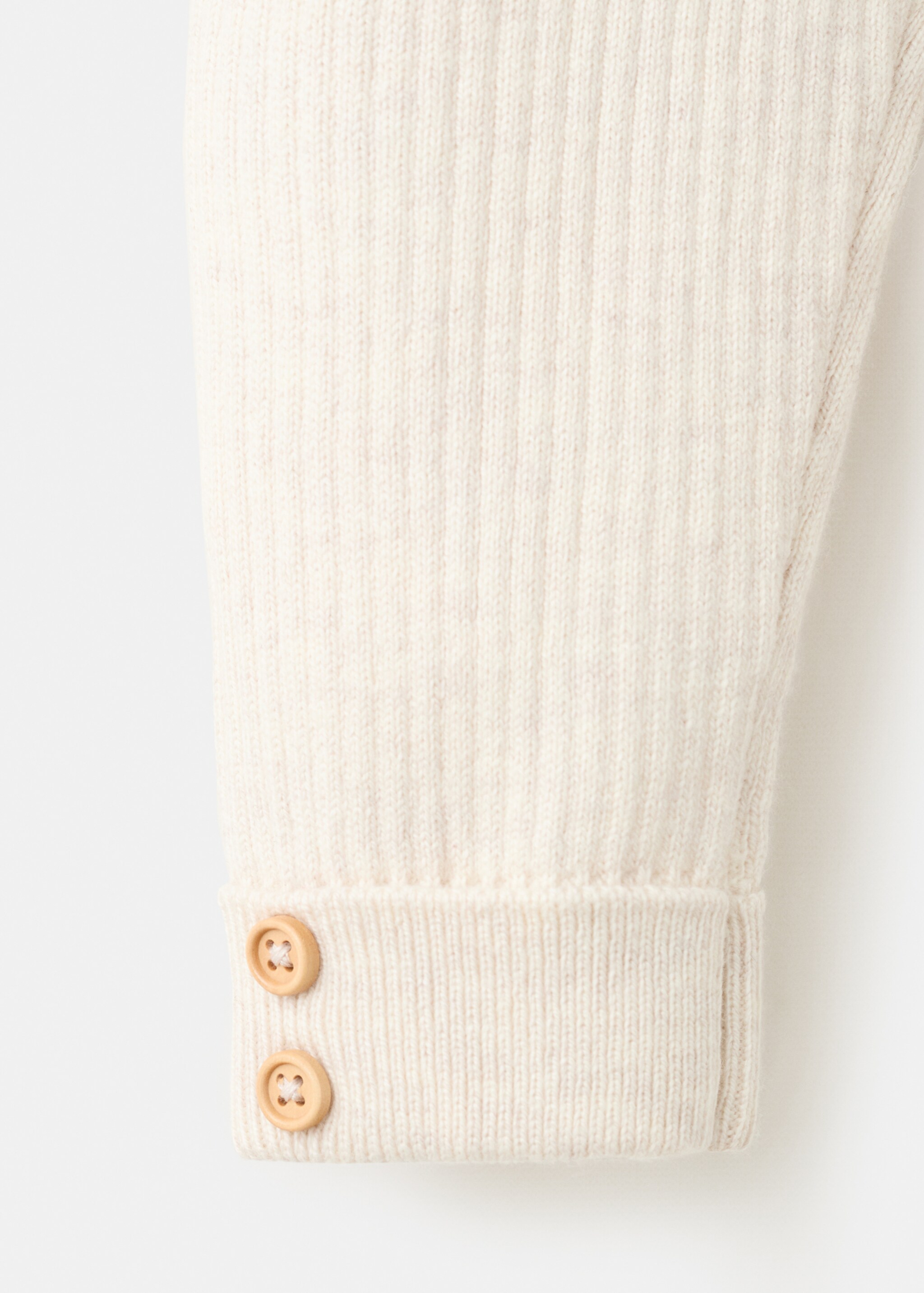 Stripes knitted leggings - Details of the article 0, Sand. Ref: 27091331-00.