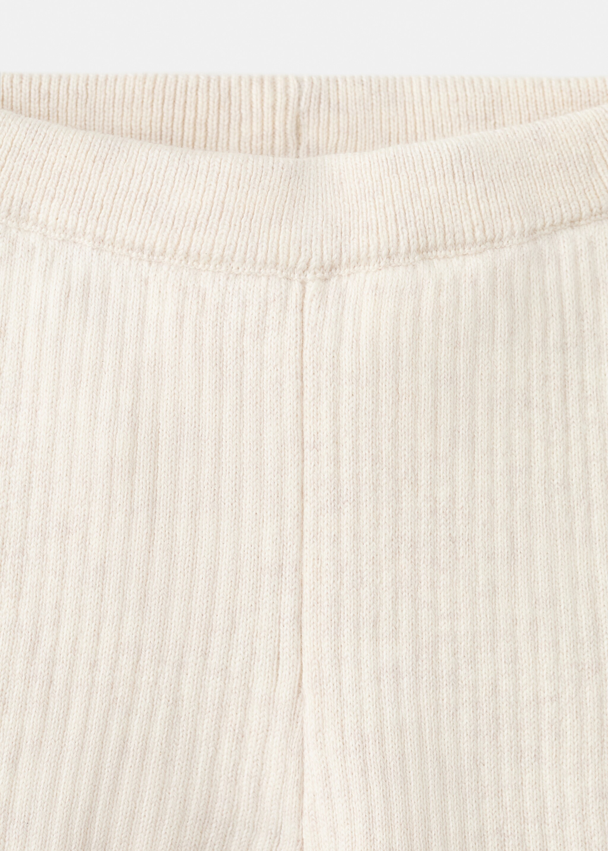 Stripes knitted leggings - Details of the article 8, Sand. Ref: 27091331-00.