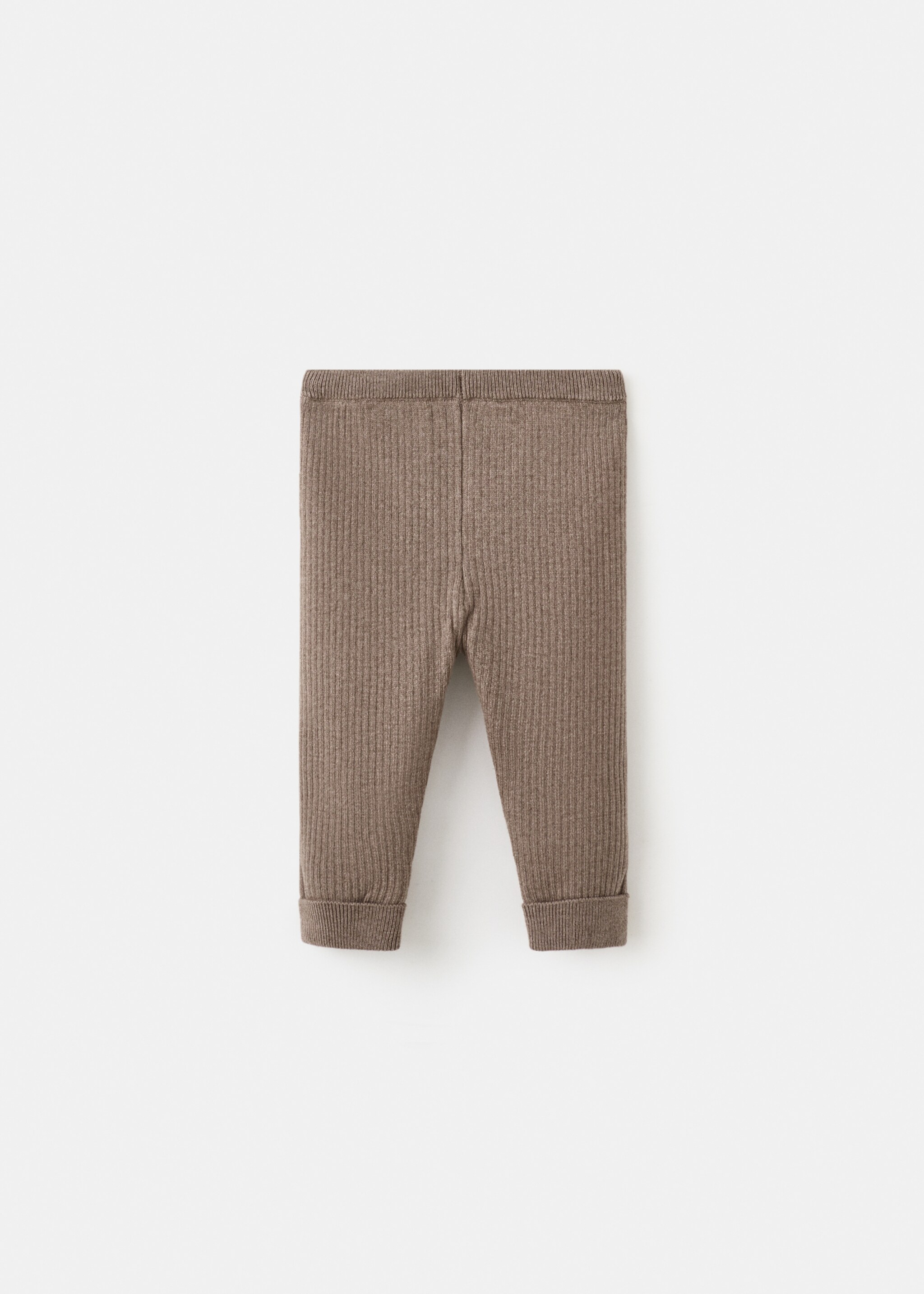 Stripes knitted leggings - Reverse of the article, Medium Brown. Ref: 27091331-00.