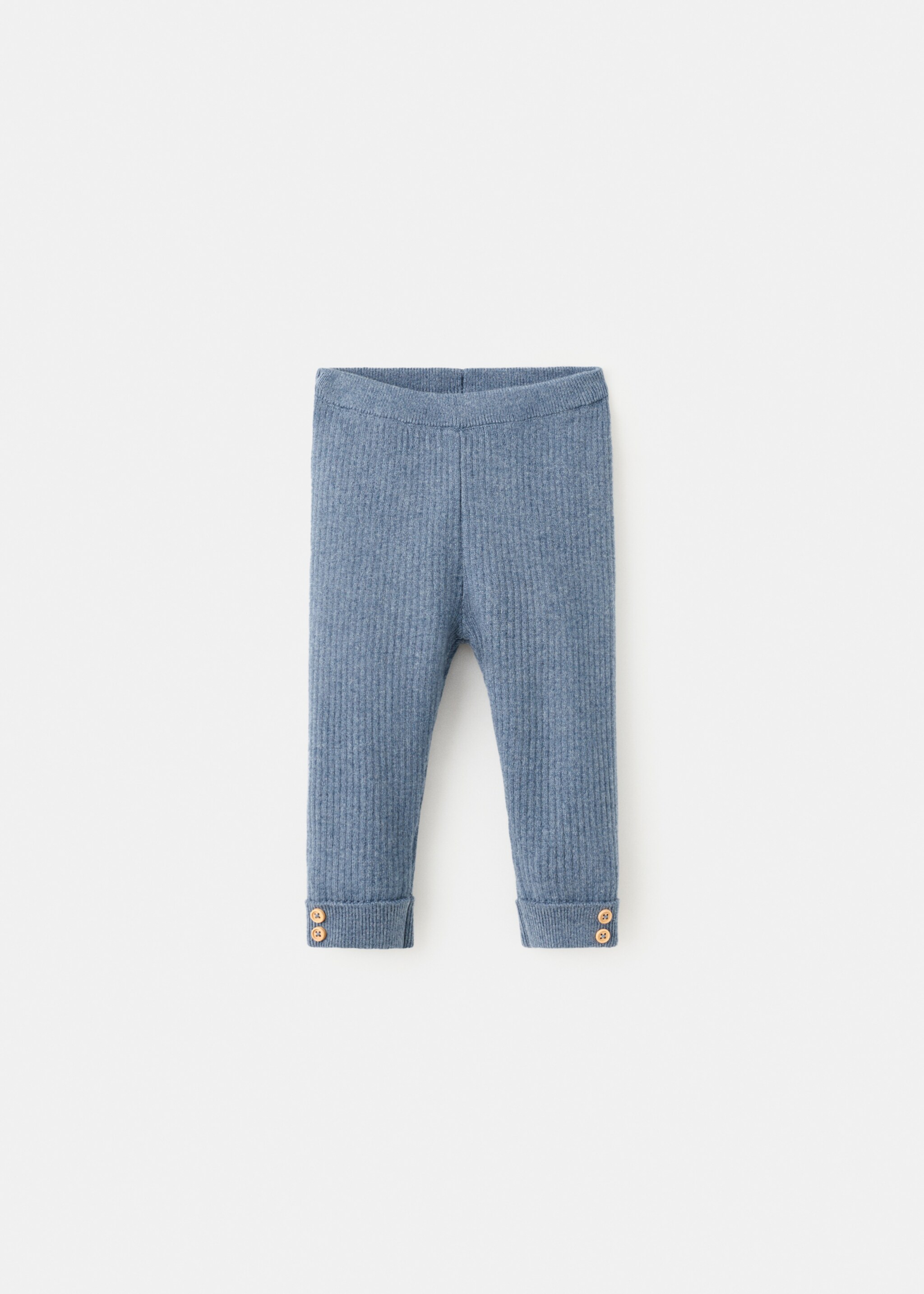 Stripes knitted leggings - Article without model, Blue. Ref: 27091331-00.