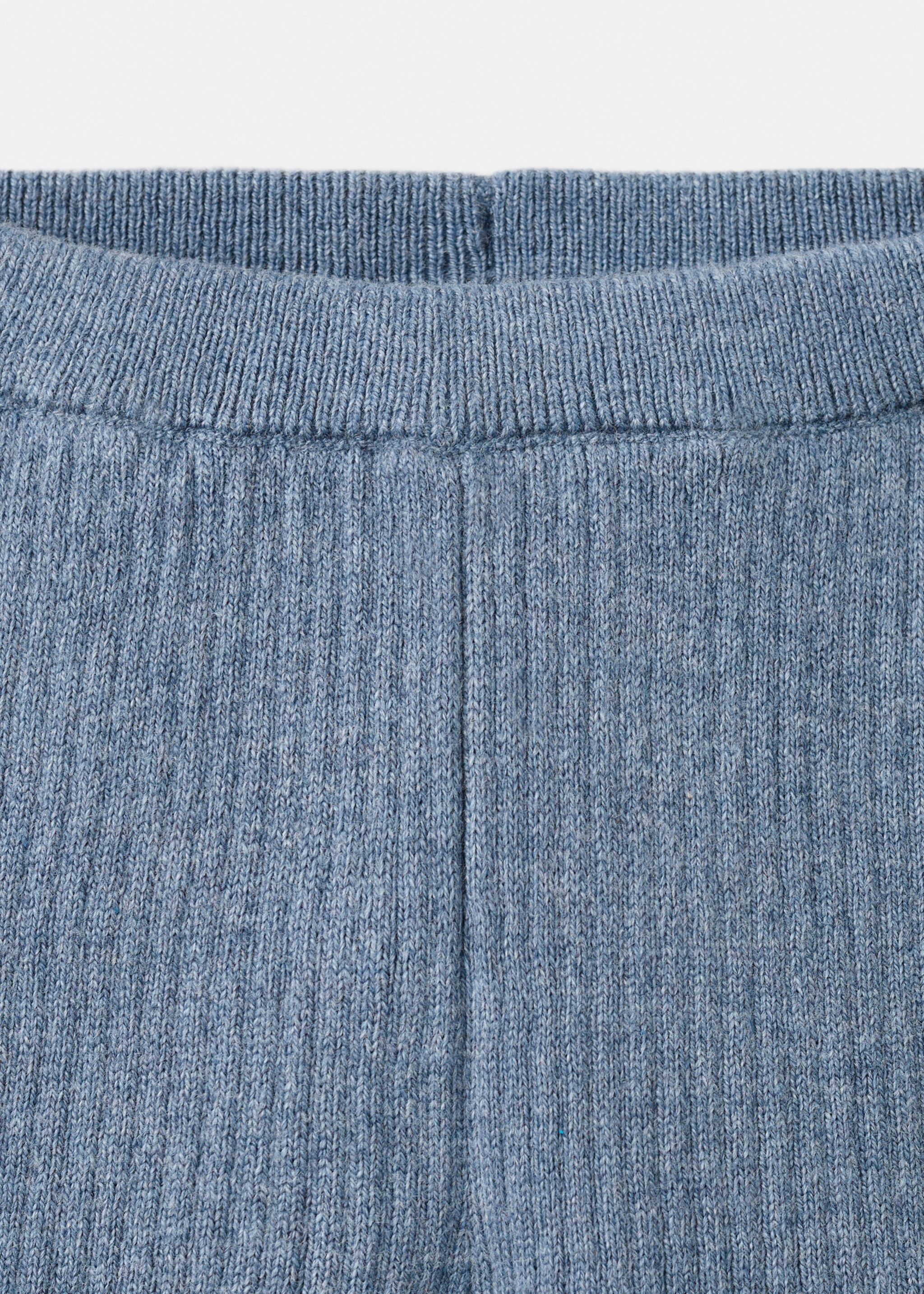 Stripes knitted leggings - Details of the article 8, Blue. Ref: 27091331-00.