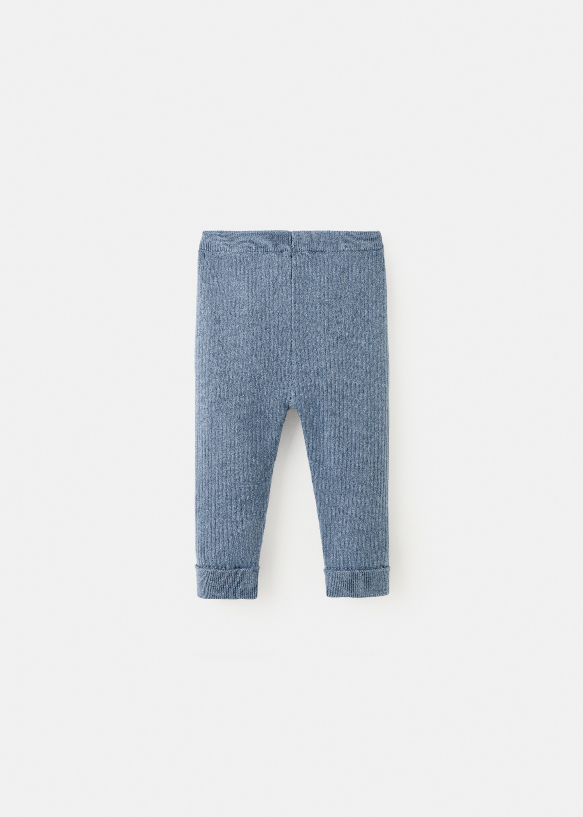 Stripes knitted leggings - Reverse of the article, Blue. Ref: 27091331-00.