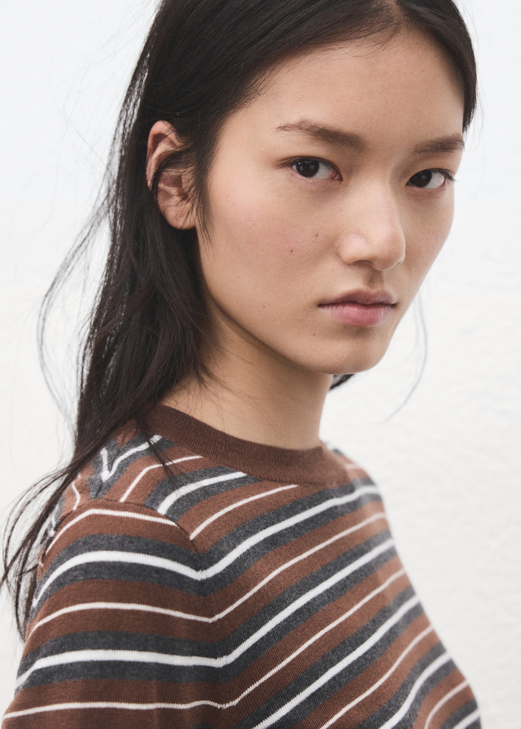 Knit striped sweater