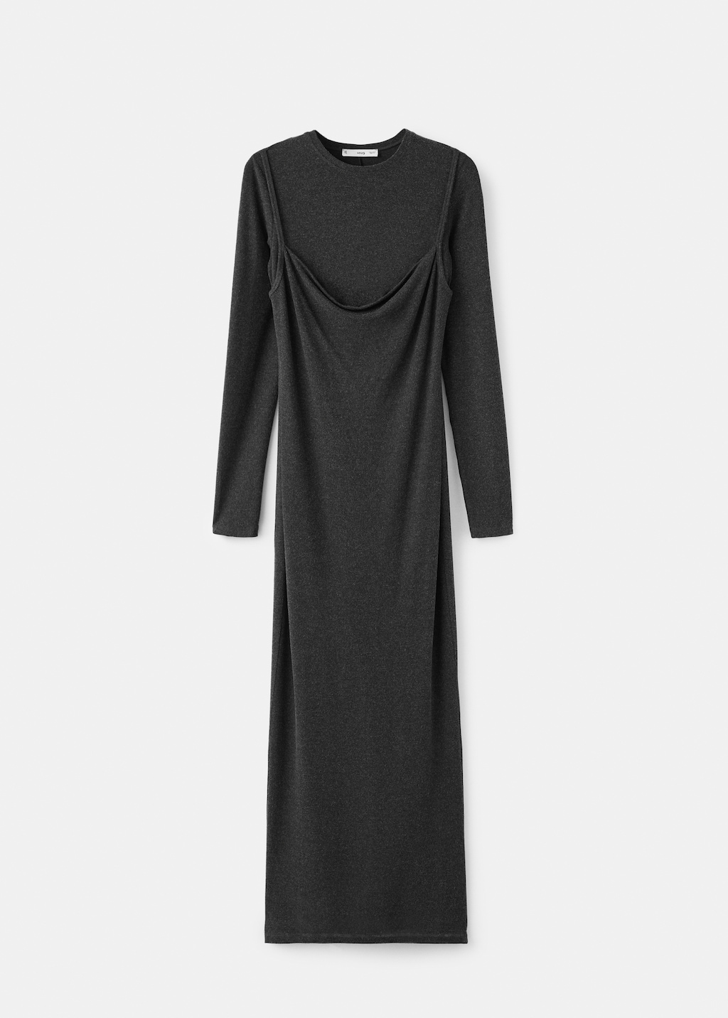 Mango Draped combined dress