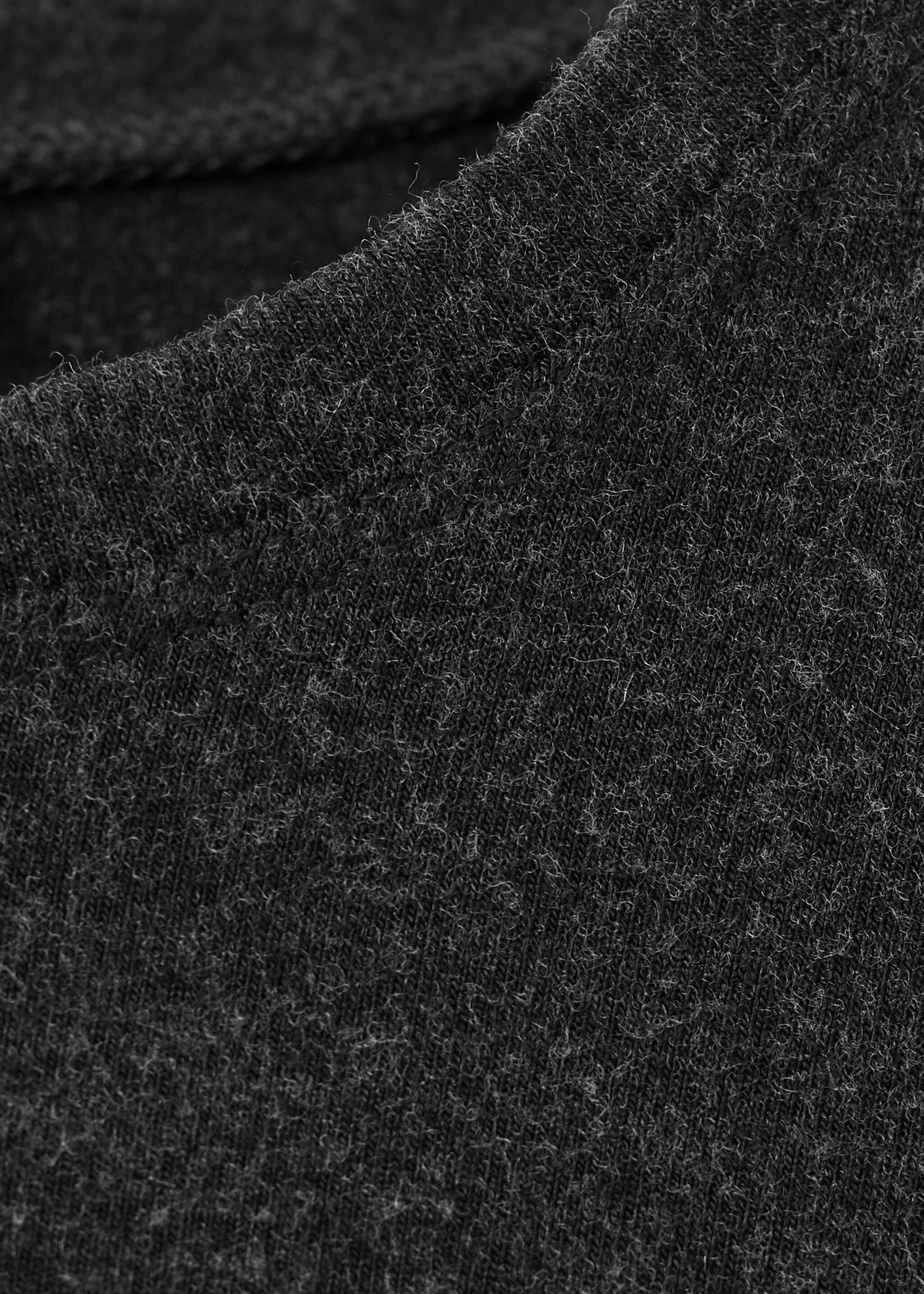 Draped combined dress - Details of the article 0, Dark Heather Grey. Ref: 27091337-00.