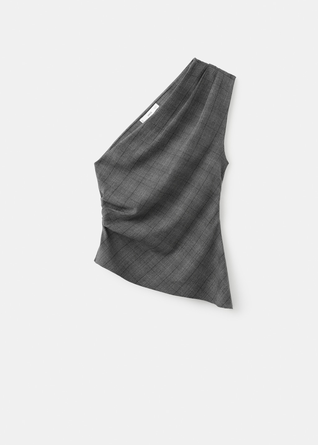 Mango Asymmetrical check top thumbnail