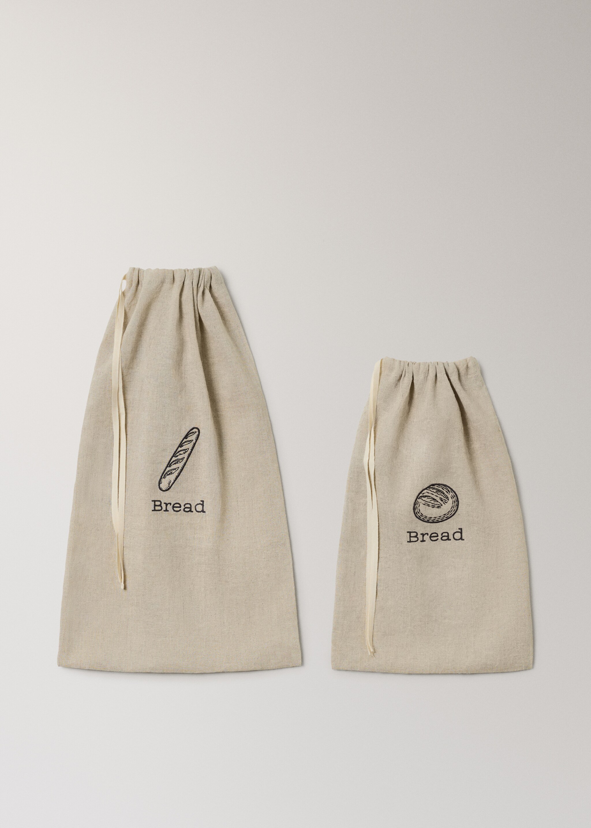 Panera mezcla lino algodón pequeña - Detalle del artículo 3, Marrón claro/pastel. Ref: 27091339-00.