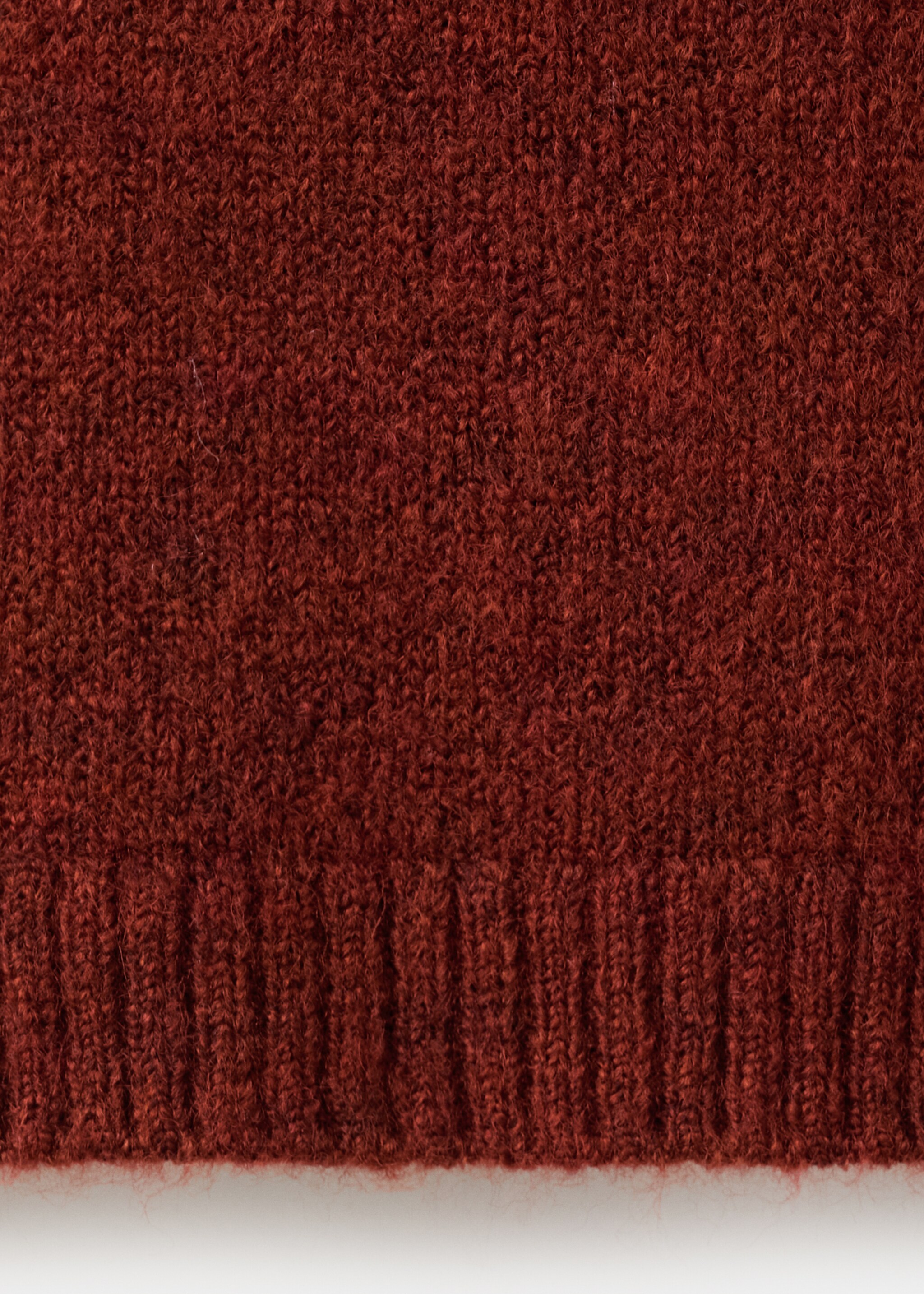 Pull en maille à manches courtes - Détail de l'article 0, Orange brûlé. Ref: 27091341-00.