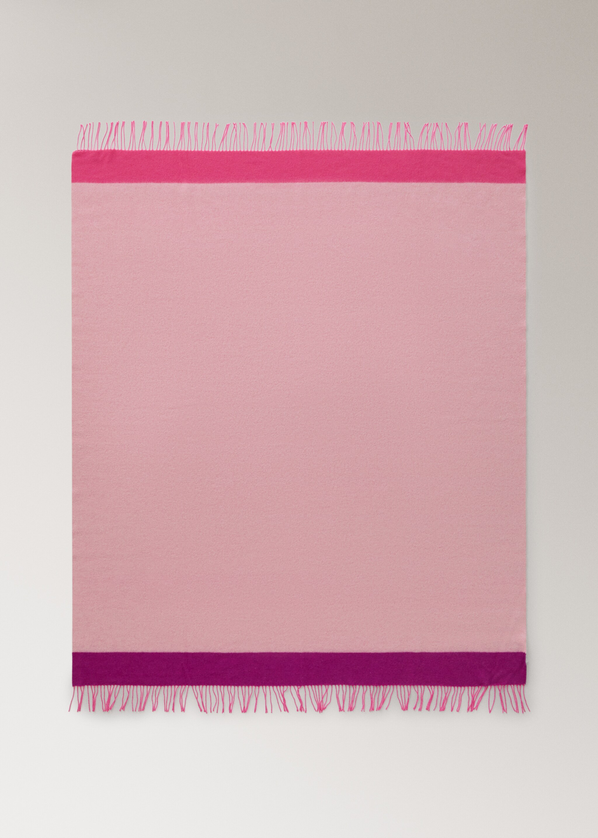 Baumwoll-Wolldecke in Farben - Detail des Artikels 3, Rosa. Ref: 27091346-00.