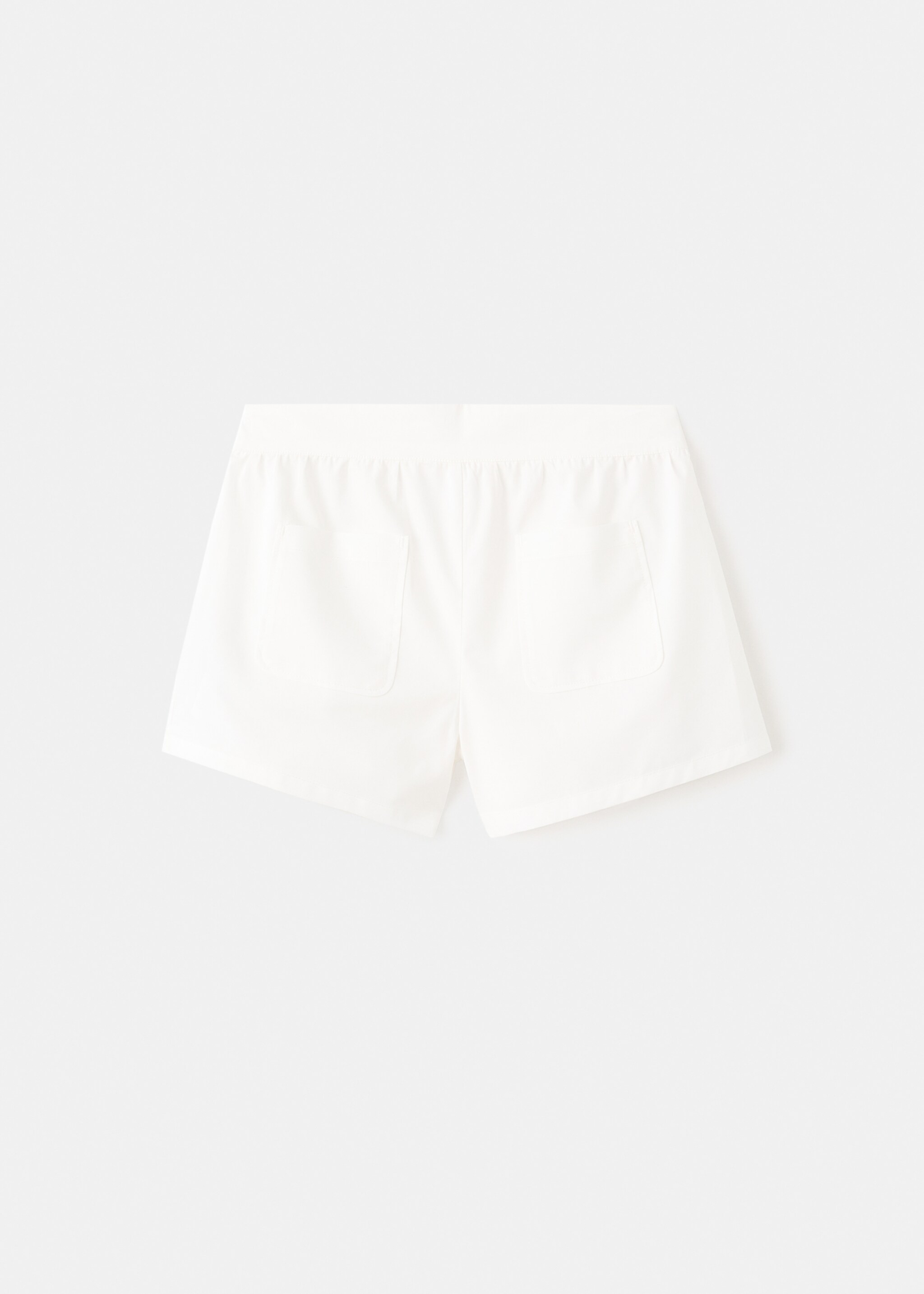 Short coton uni - Article sans modèle, Blanc. Ref: 27091507-00.