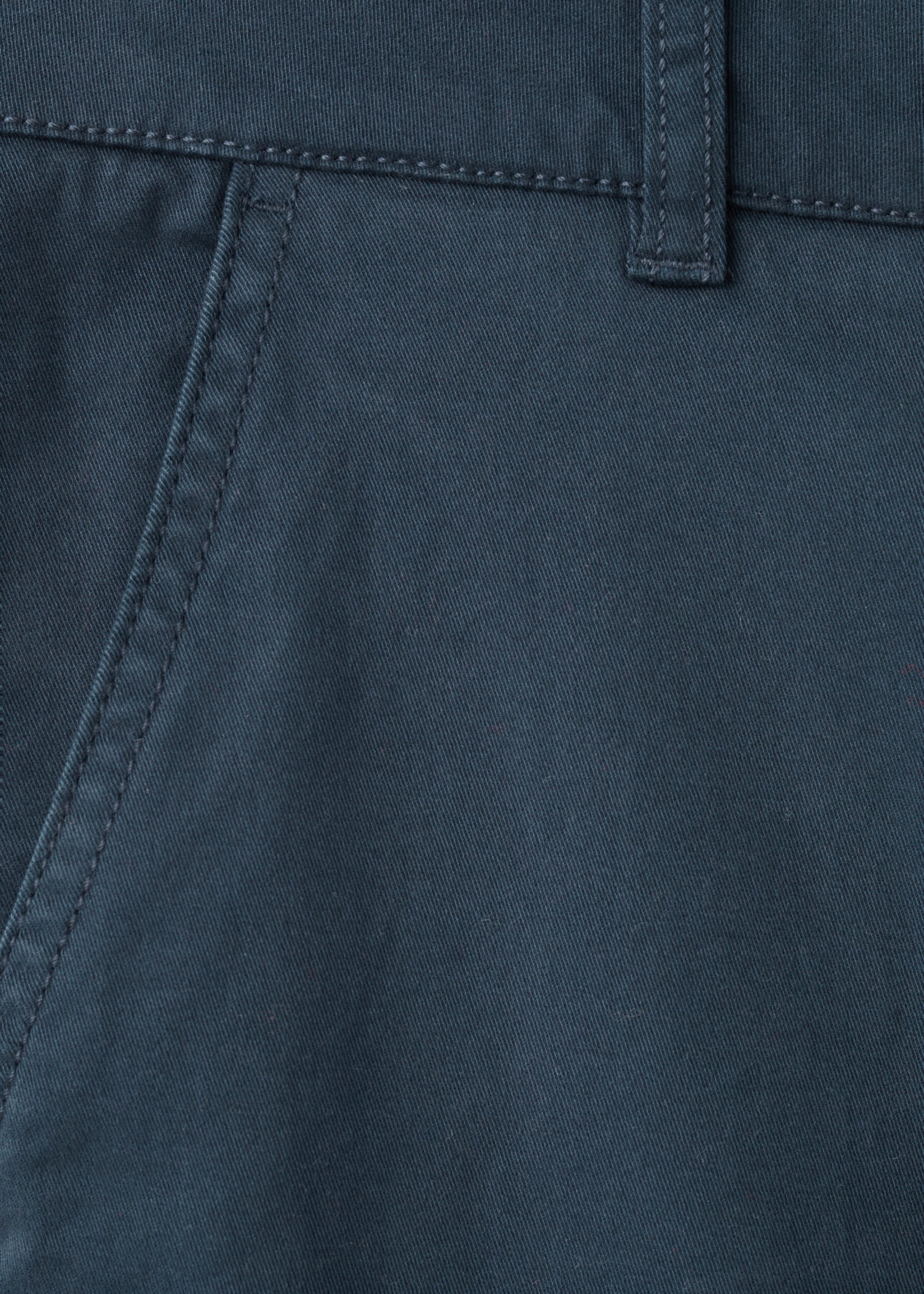 Pantalon chino uni - Détail de l'article 8, Bleu marine. Ref: 27091511-00.