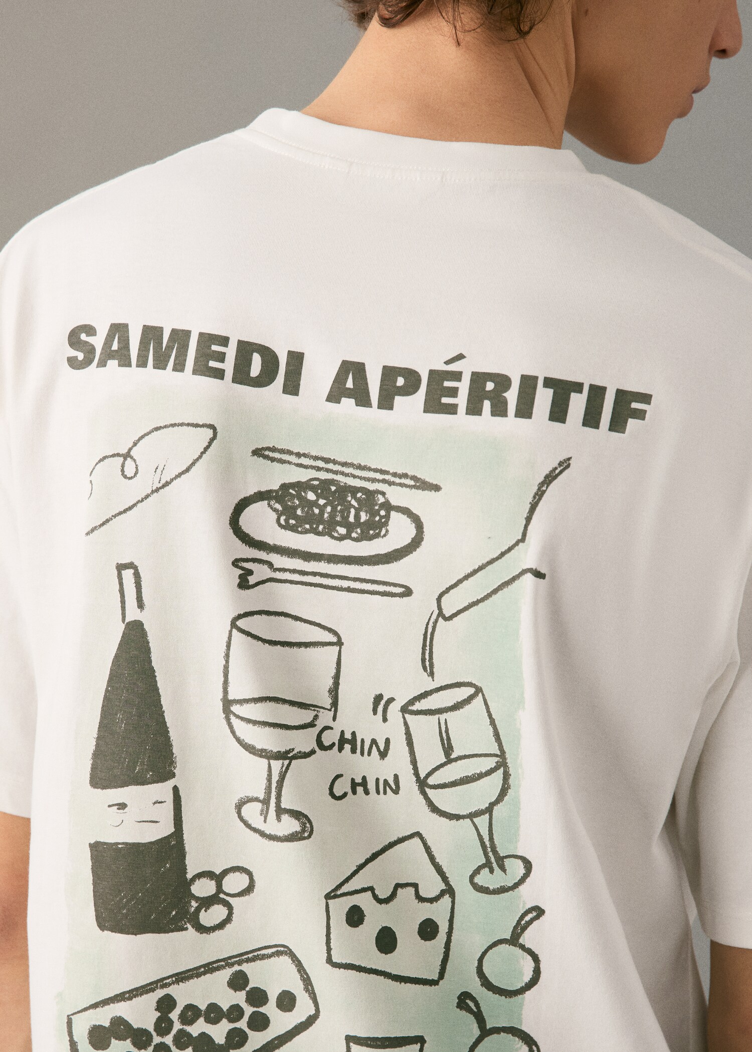 Printed cotton-blend T-shirt - Details of the article 6