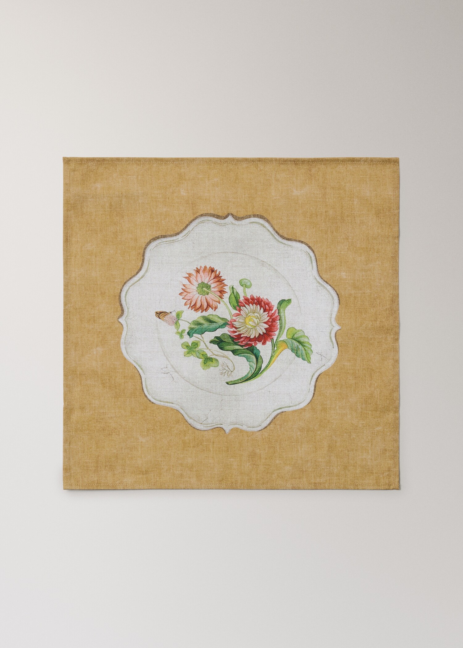 Cotton napkins vintage porcelain elements - Προϊόν χωρίς μοντέλο