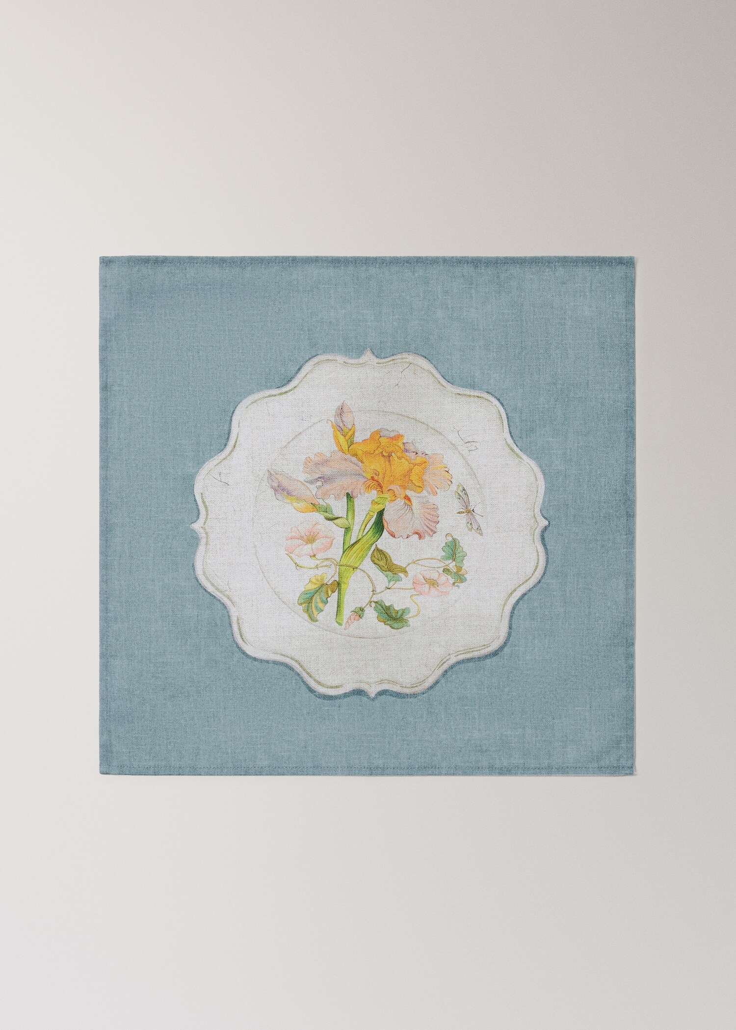Cotton napkins vintage porcelain elements - Προϊόν χωρίς μοντέλο