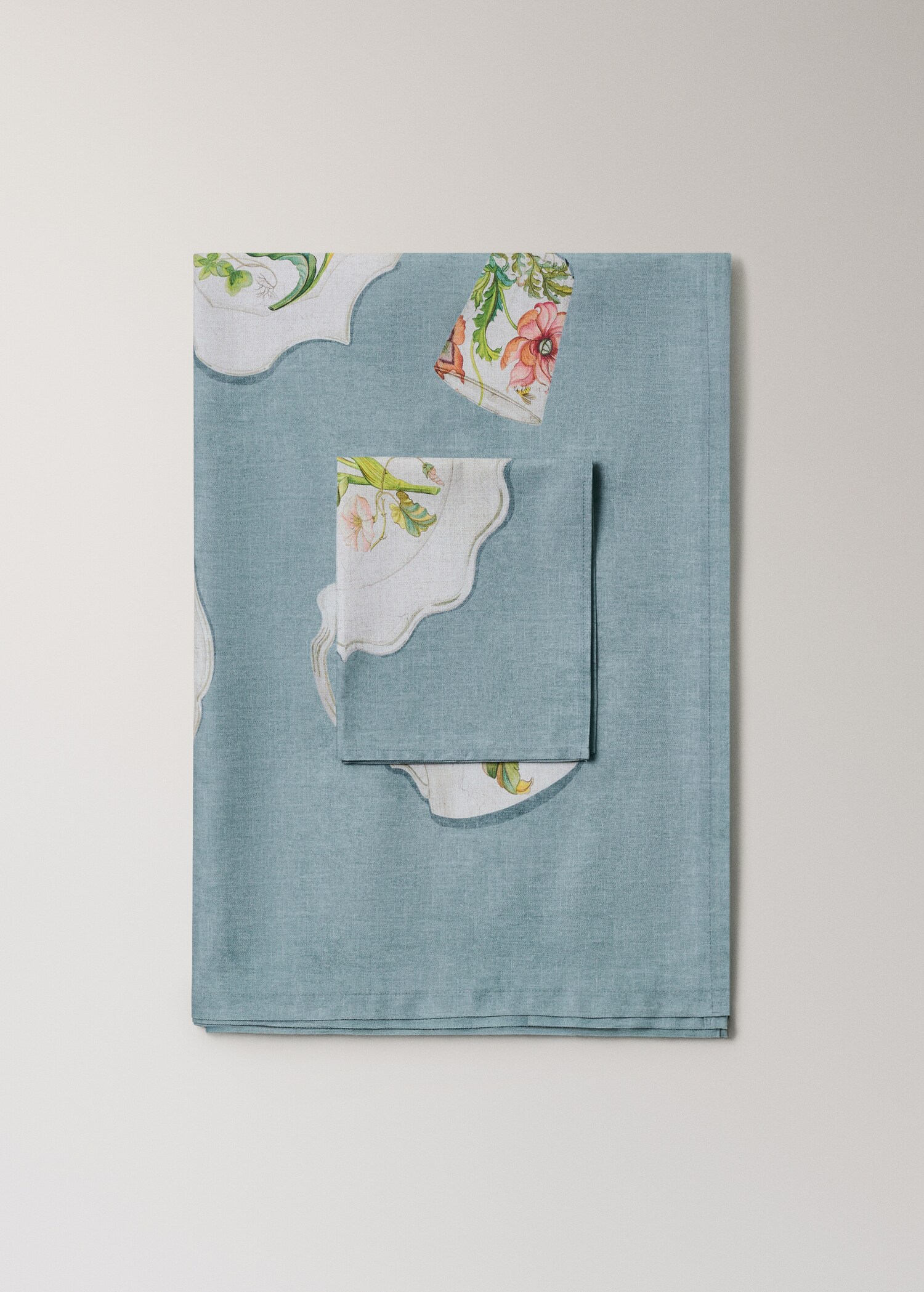Cotton napkins vintage porcelain elements - Λεπτομέρεια του προϊόντος 3