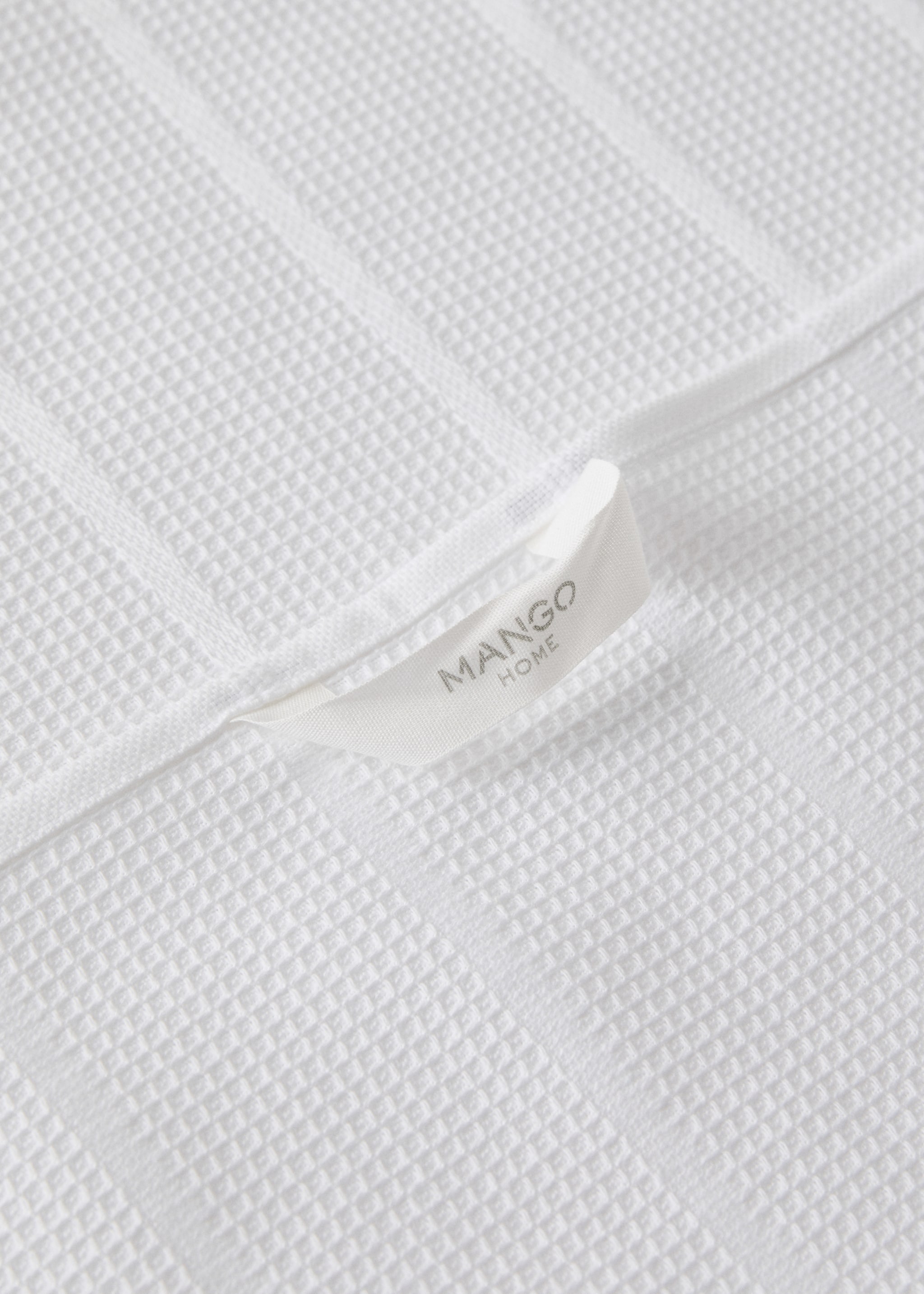 Drap cuina waffle serrells - Detall de l'article 1, Blanc. Ref: 27091519-00.