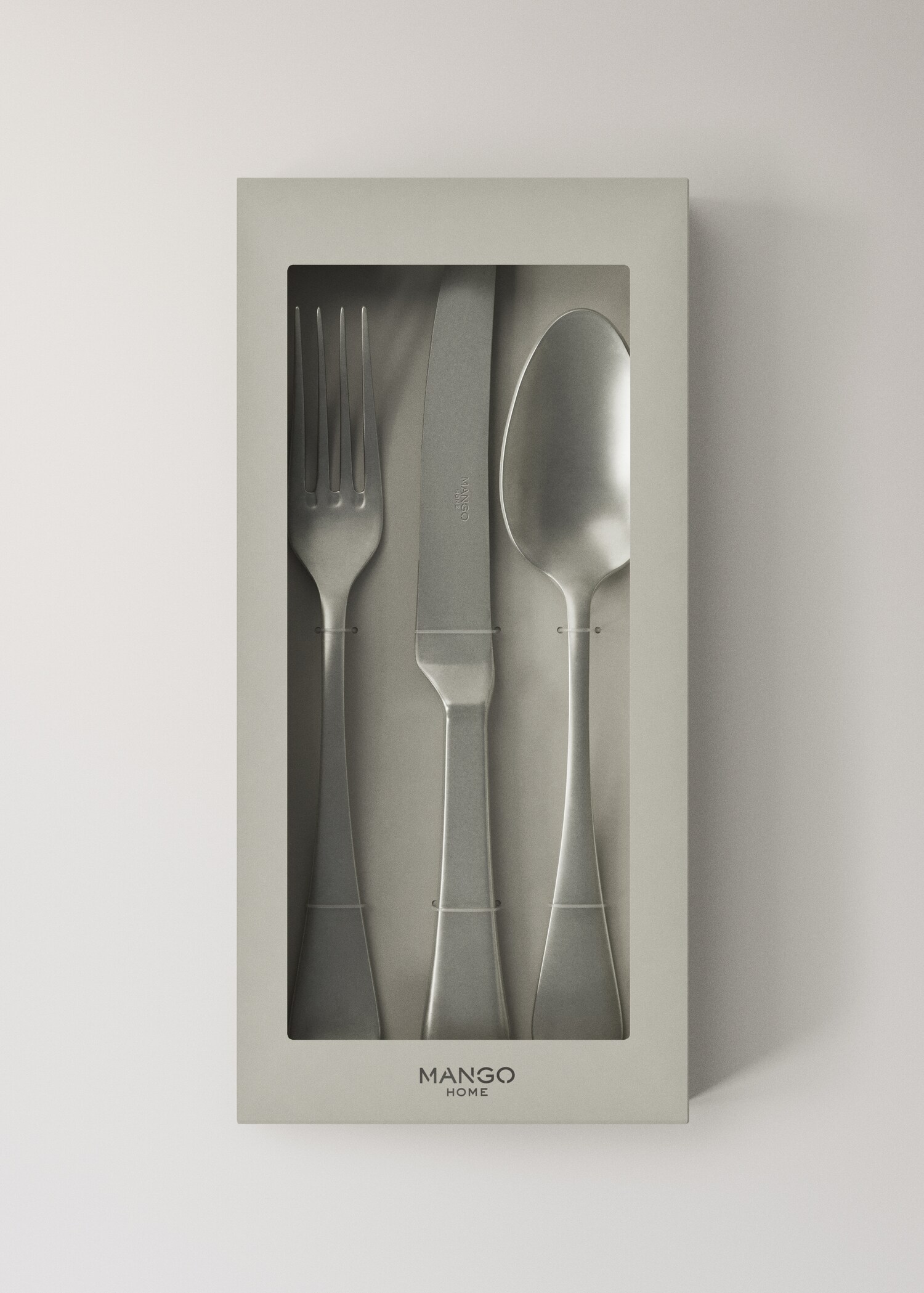 Three-piece matte stainless steel cutlery set - Details of the article 3