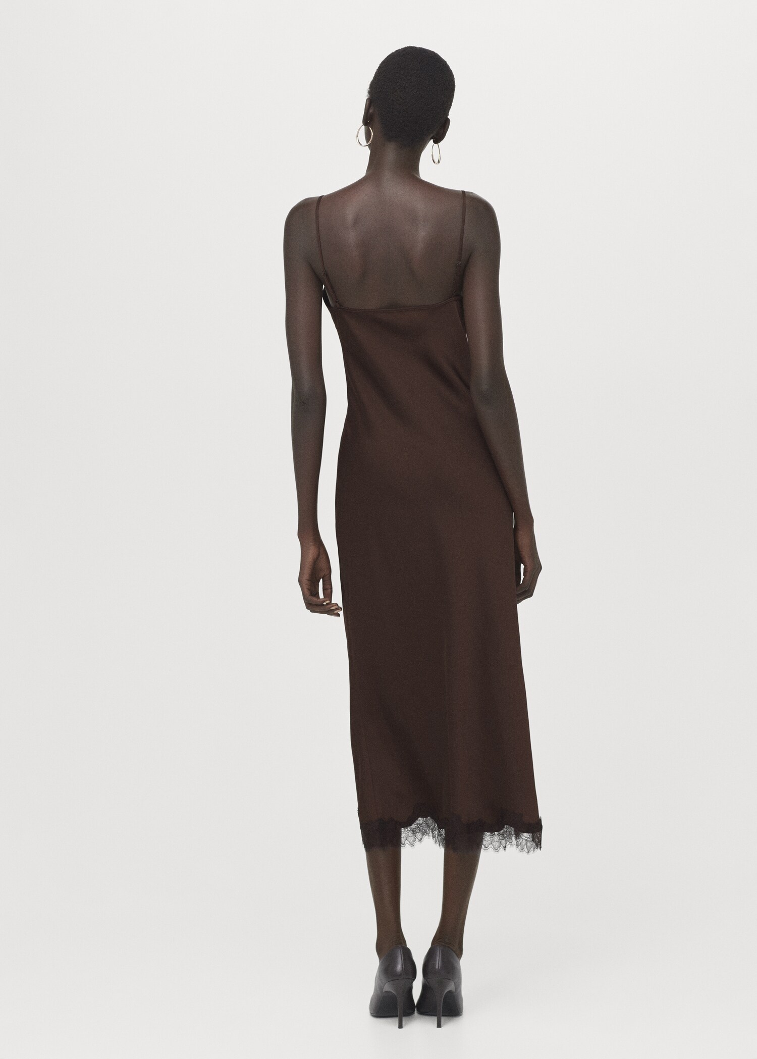 Satin camisole dress - Reverse of the article