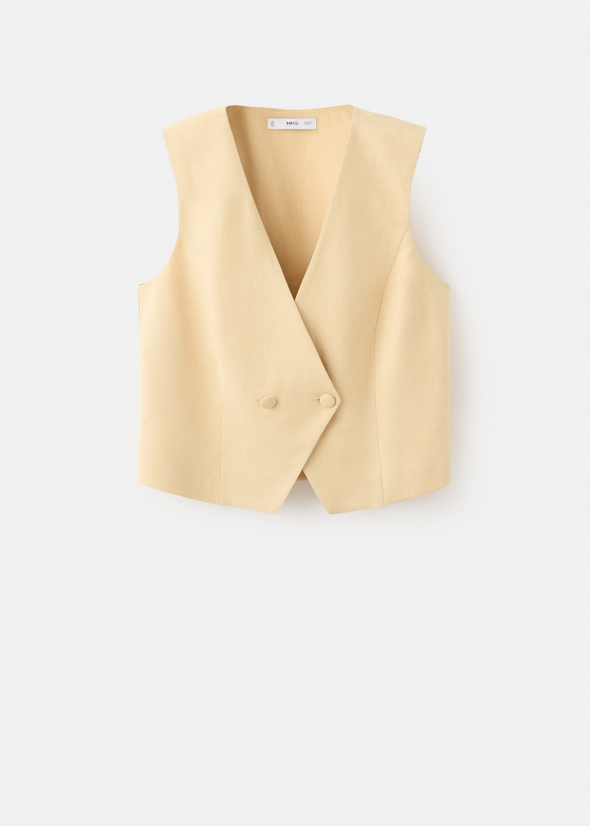 Top traje entallado - Artículo sin modelo, Mostaza. Ref: 27092537-00.