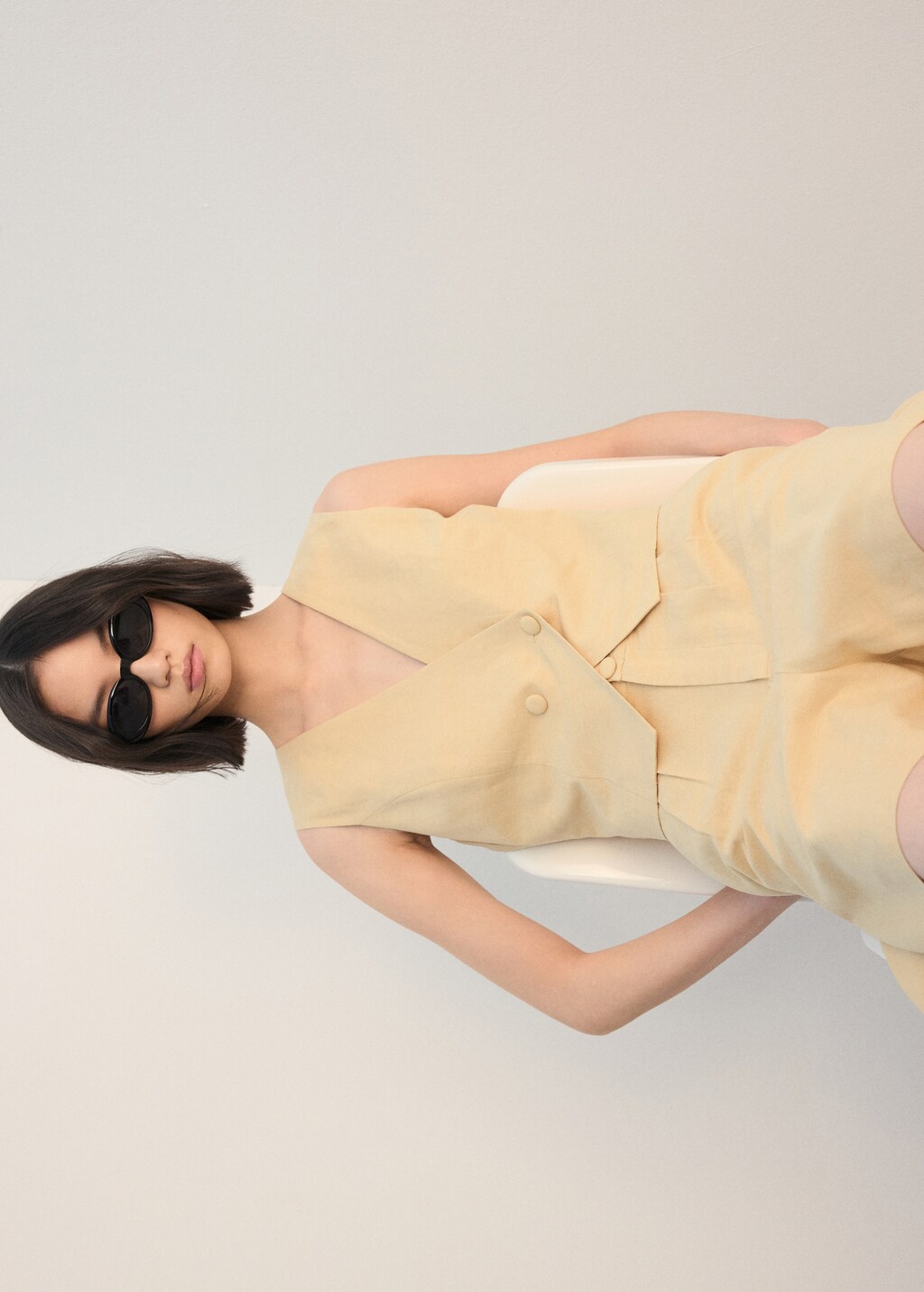Mango Fitted suit top