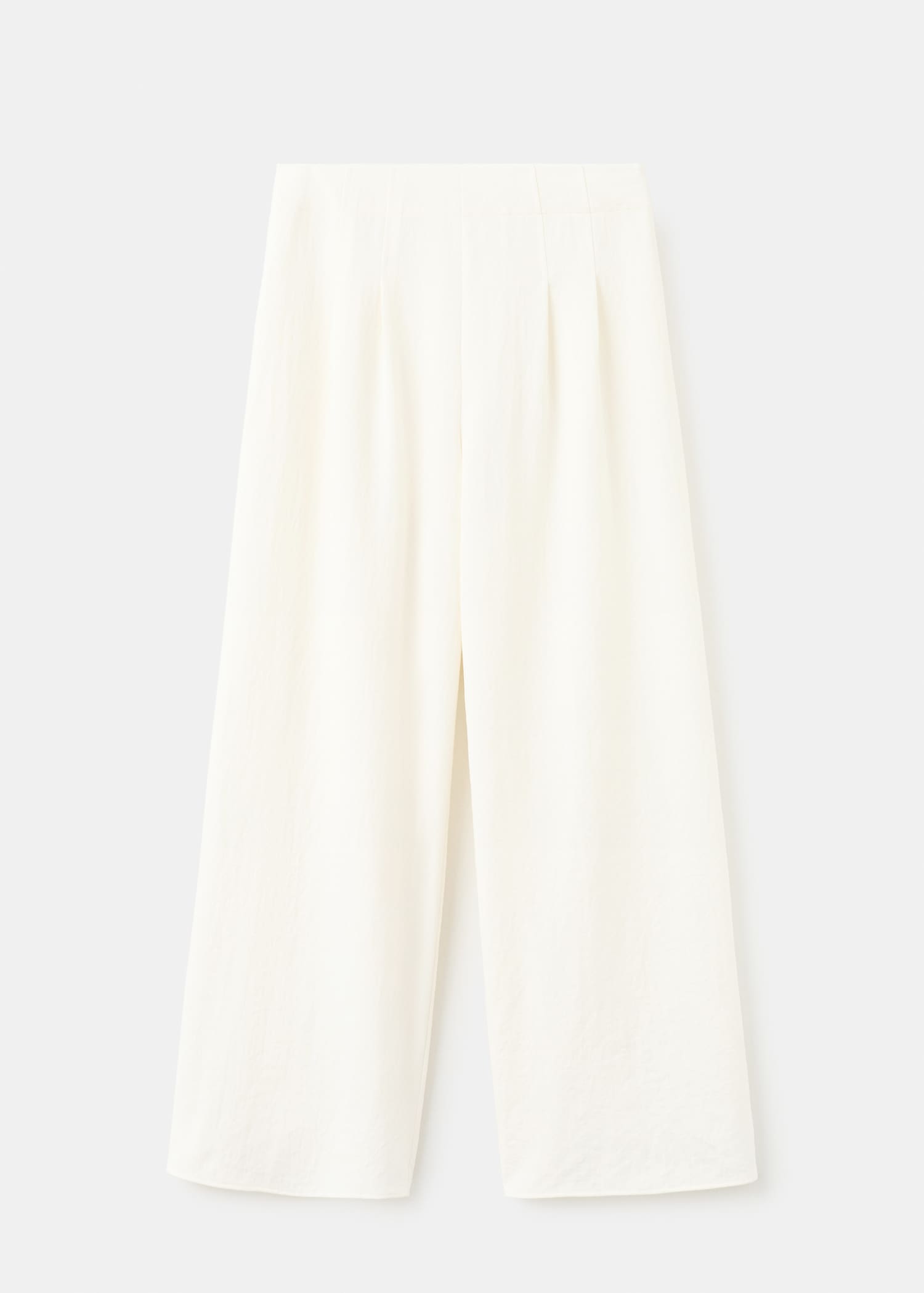 Straight-fit pleated trousers - Article without model