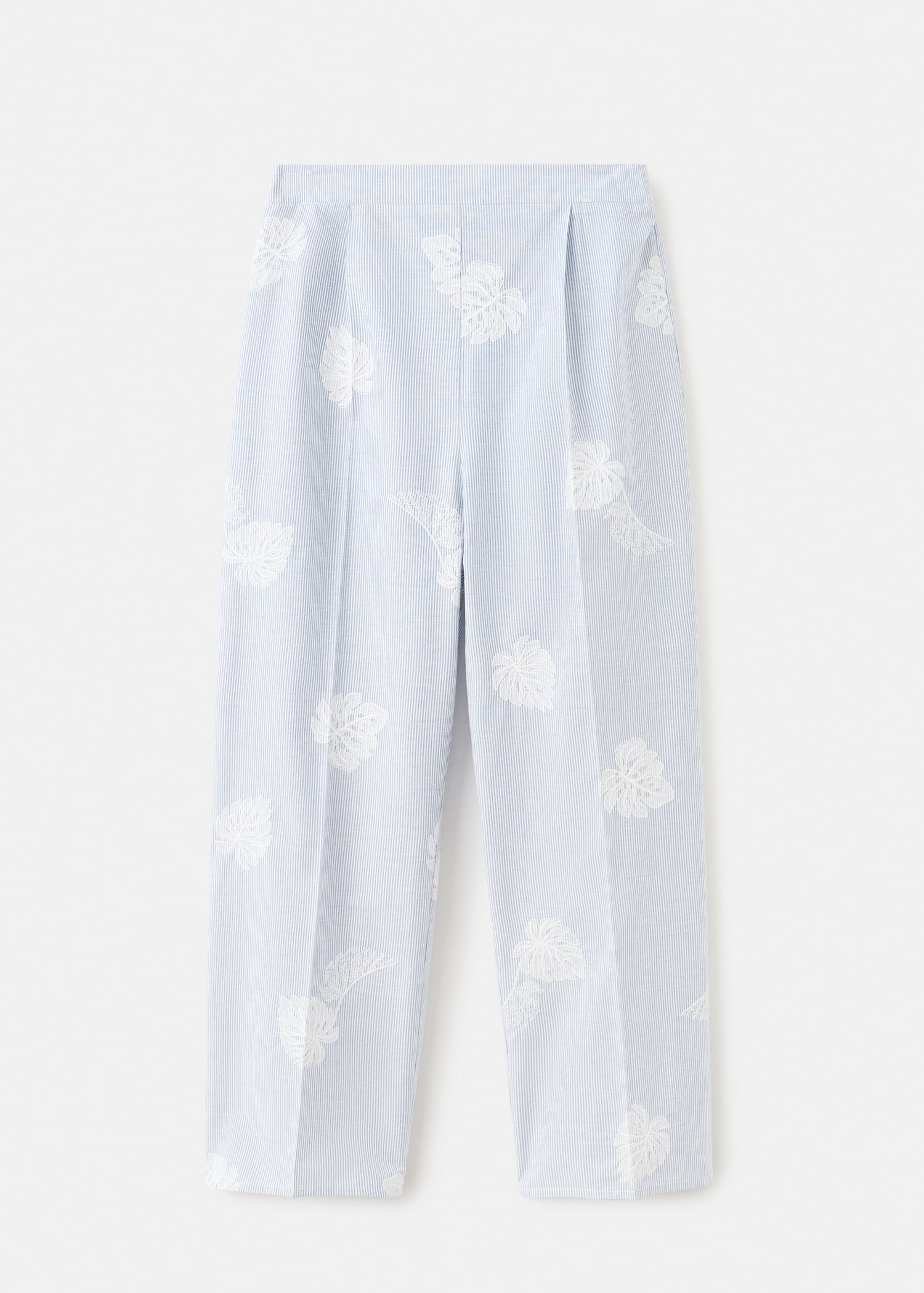 Gestreepte geborduurde broek - Artikel zonder model