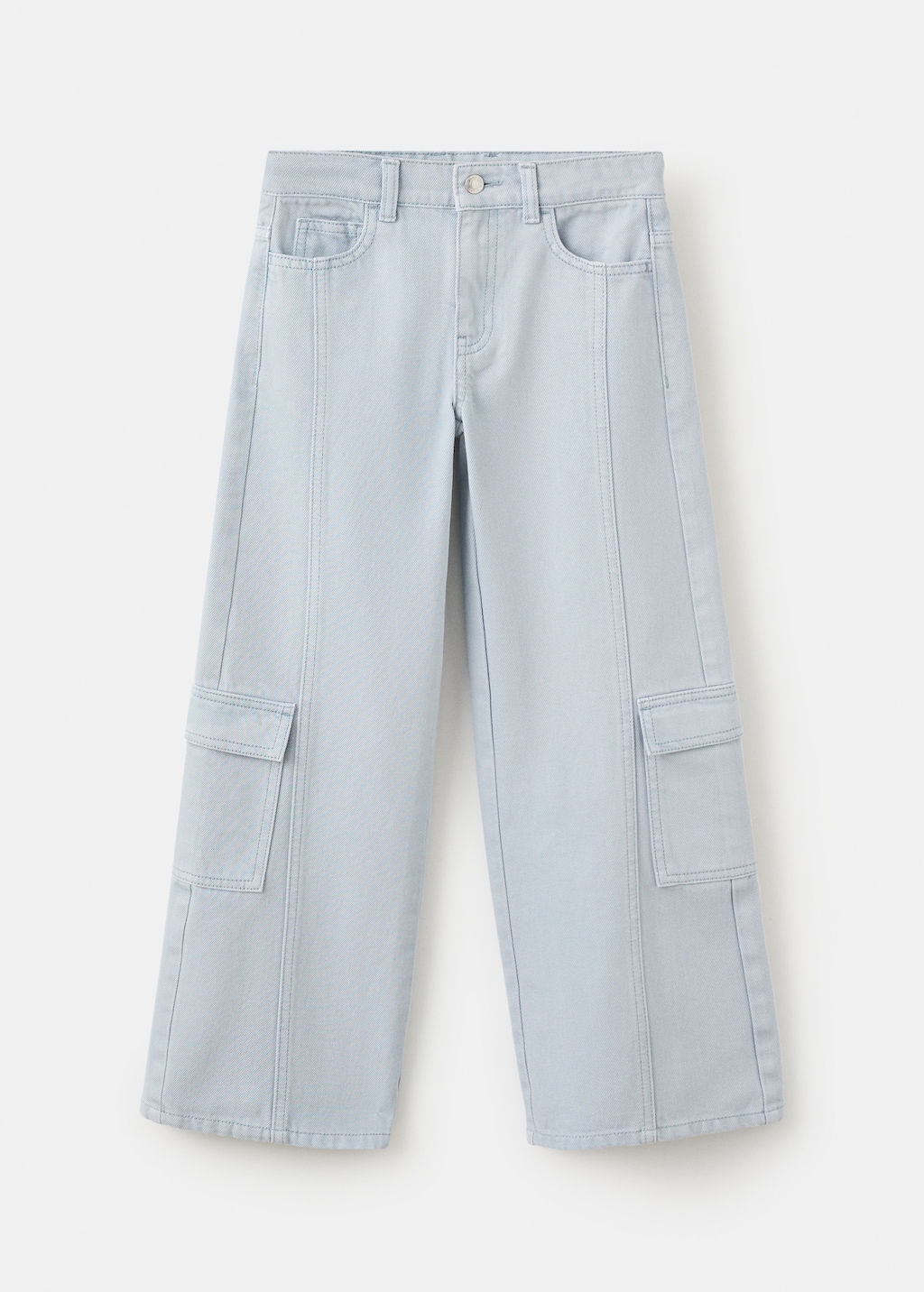 Cargo jeans with seams