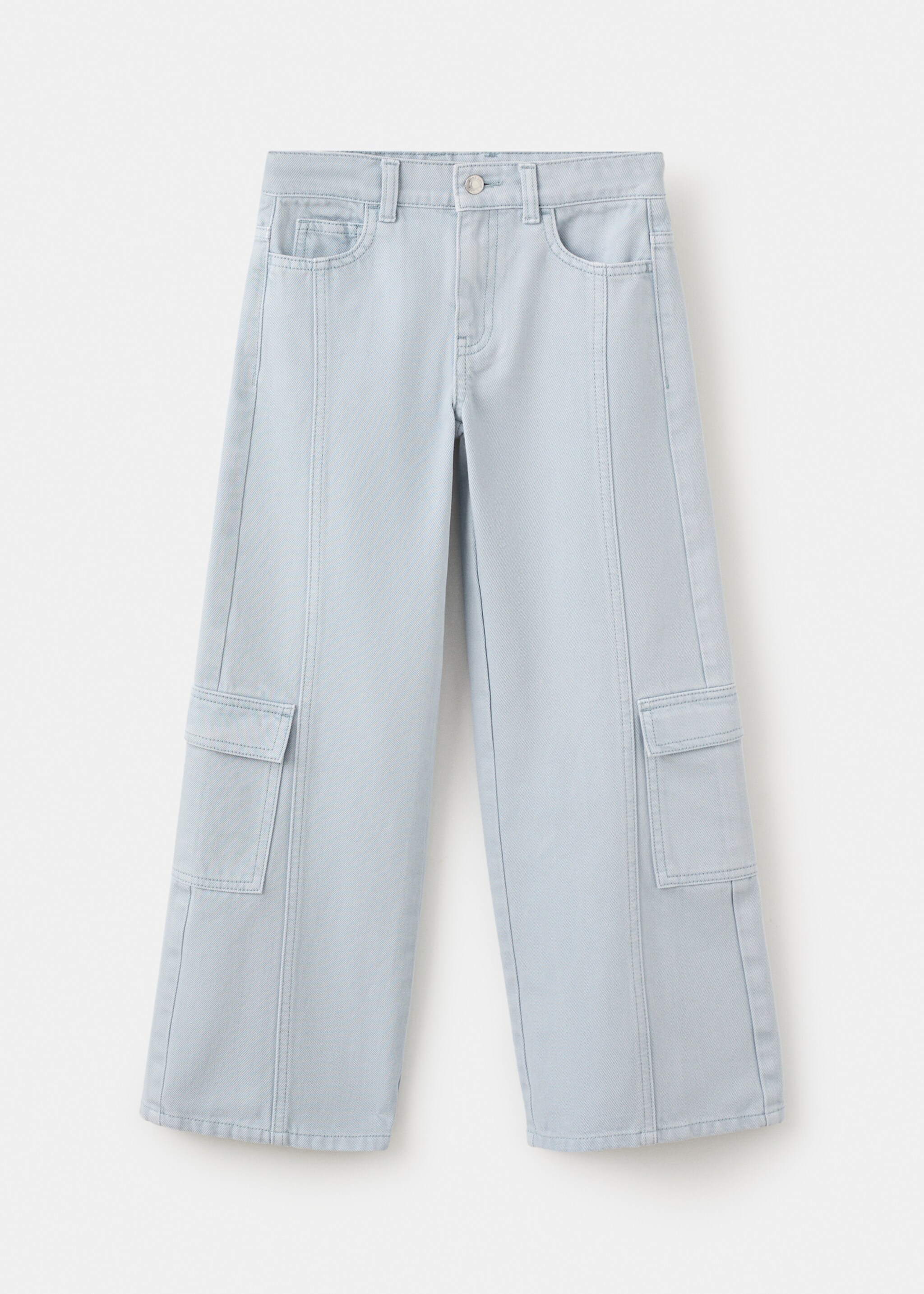 Tejano cargo costuras - Artículo sin modelo, Azul celeste. Ref: 27092546-00.