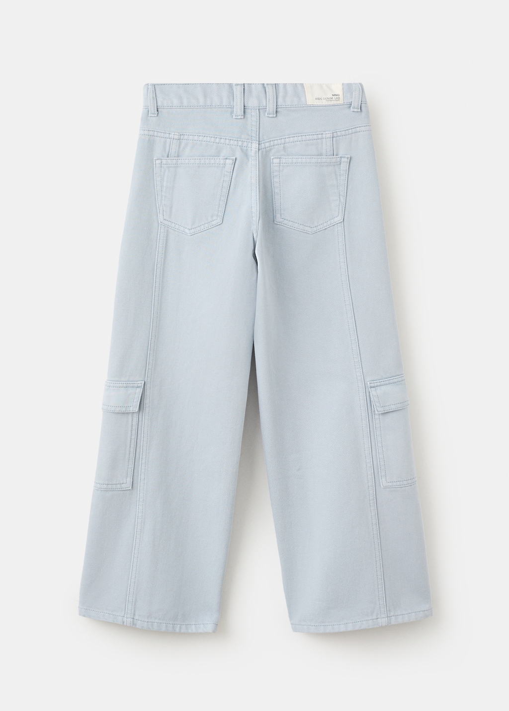 Cargo jeans with seams